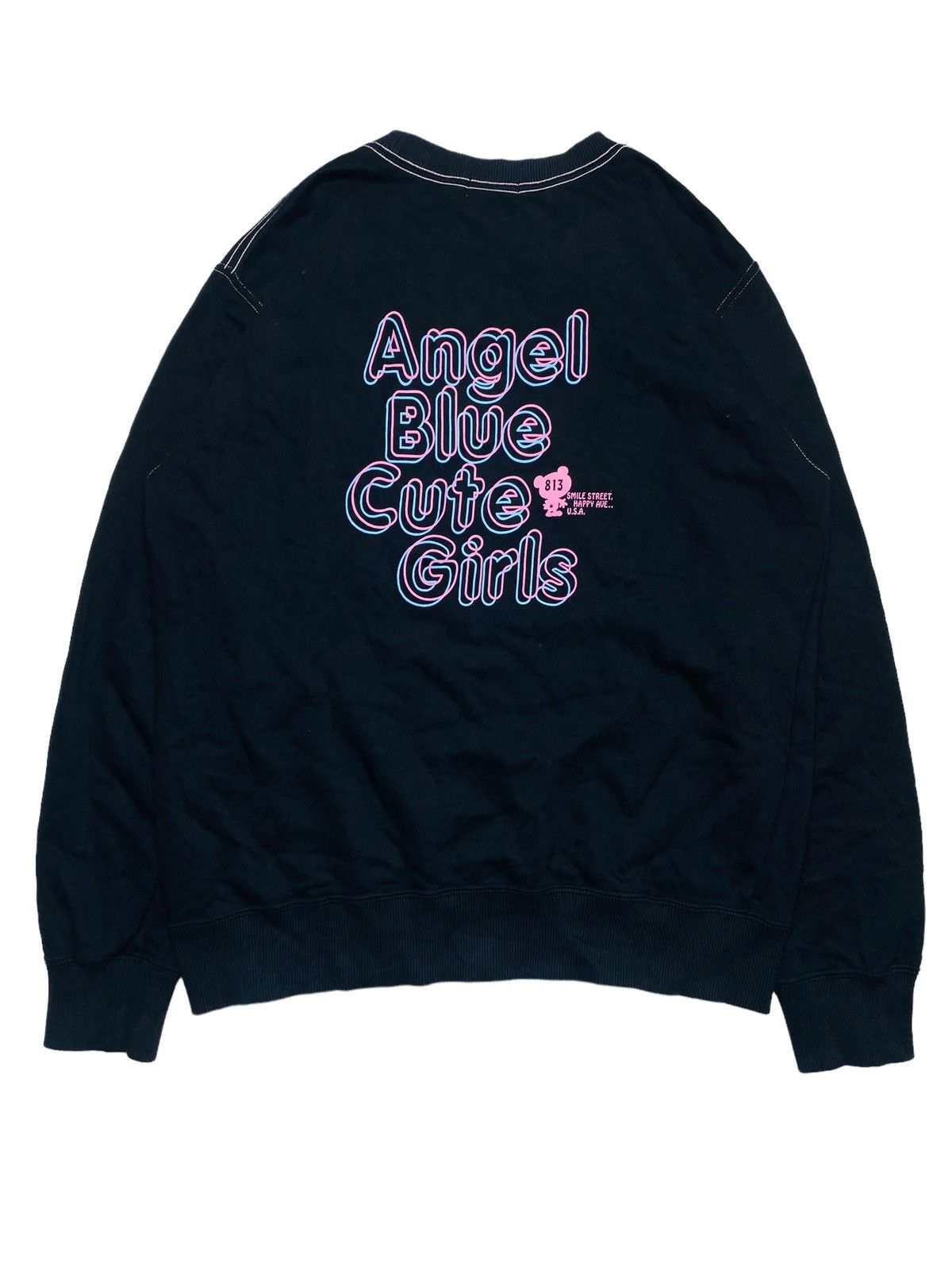 Angel Blue 2000s Angel Blue - Angel Smile Oversized Creweneck Size US L / EU 52-54 / 3 - 2 Thumbnail
