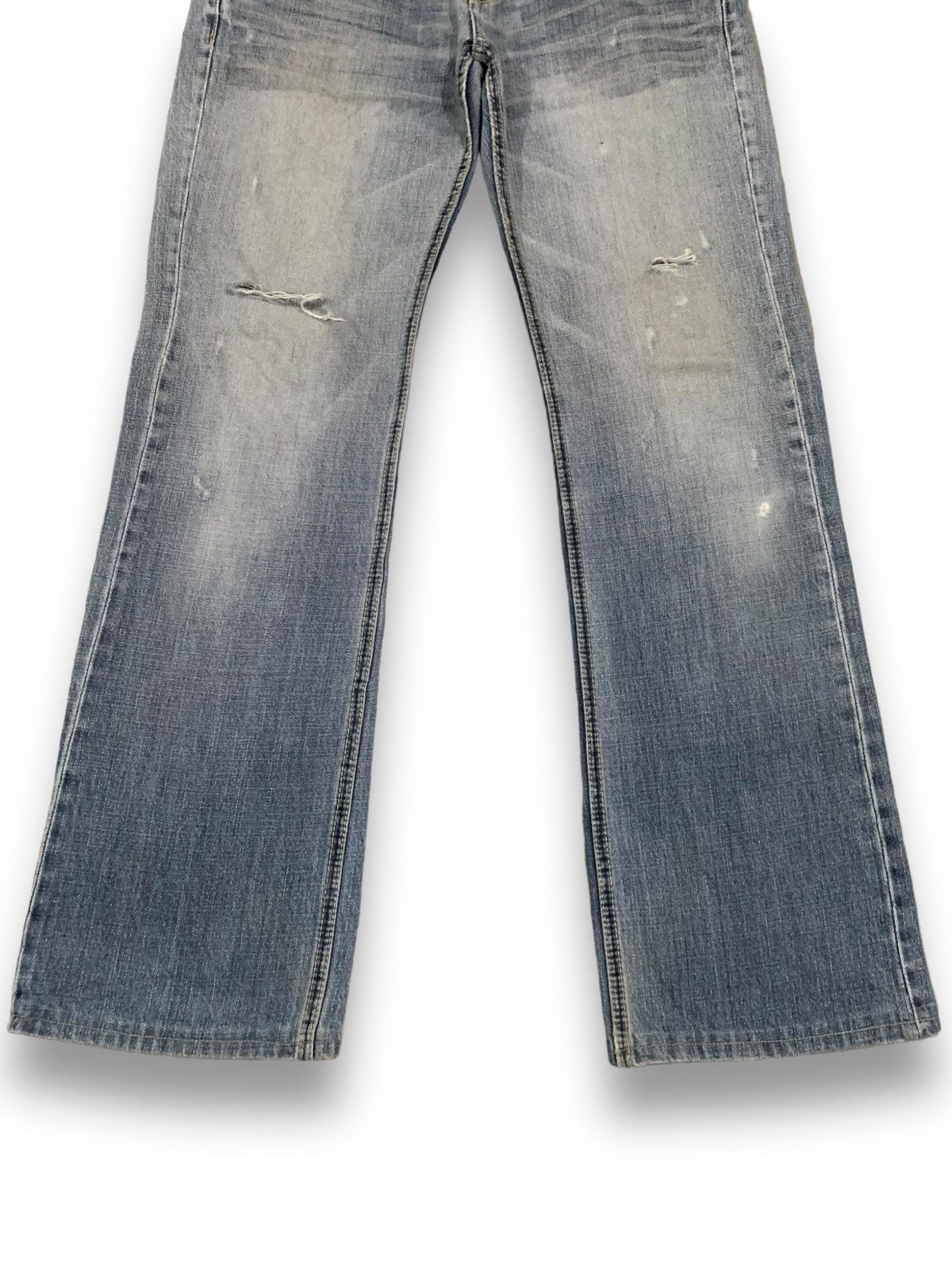 Japanese Brand Vintage Japanese Brand Aldelio Bootcut Distressed Jeans Size US 31 - 8 Thumbnail