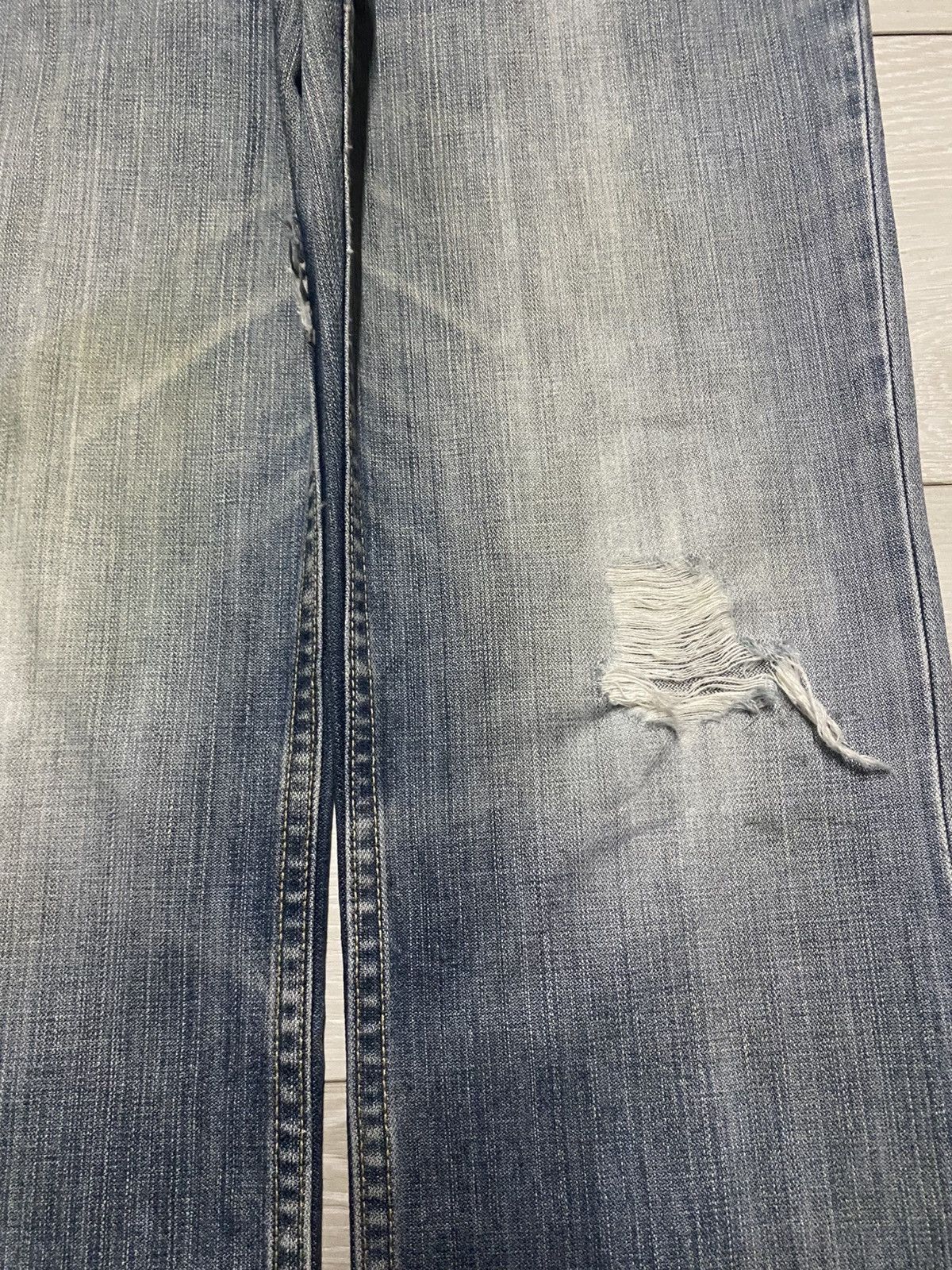 Gap Vintage Gap Denim Faded Wash Distressed Loose Jeans Size US 30 / EU 46 - 8 Thumbnail