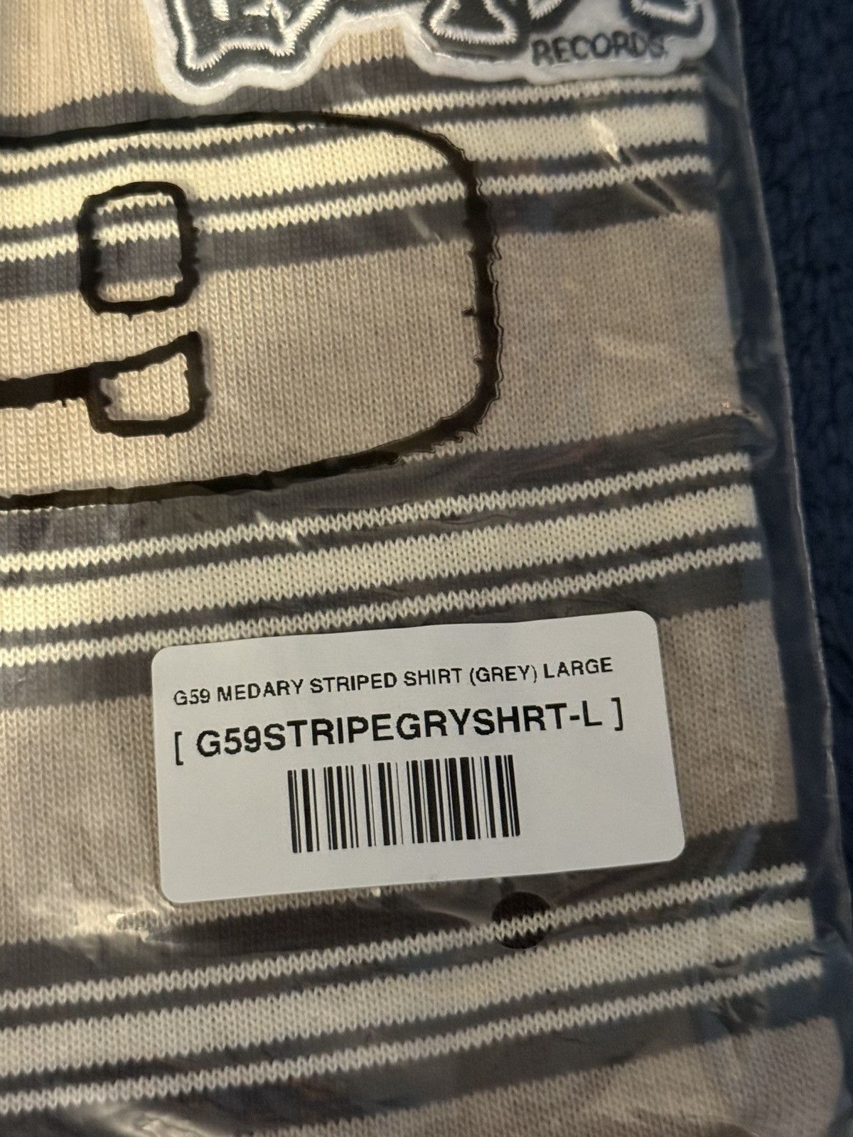 G59 Records G59 medary striped shirt (white) Size US L / EU 52-54 / 3 - 2 Thumbnail