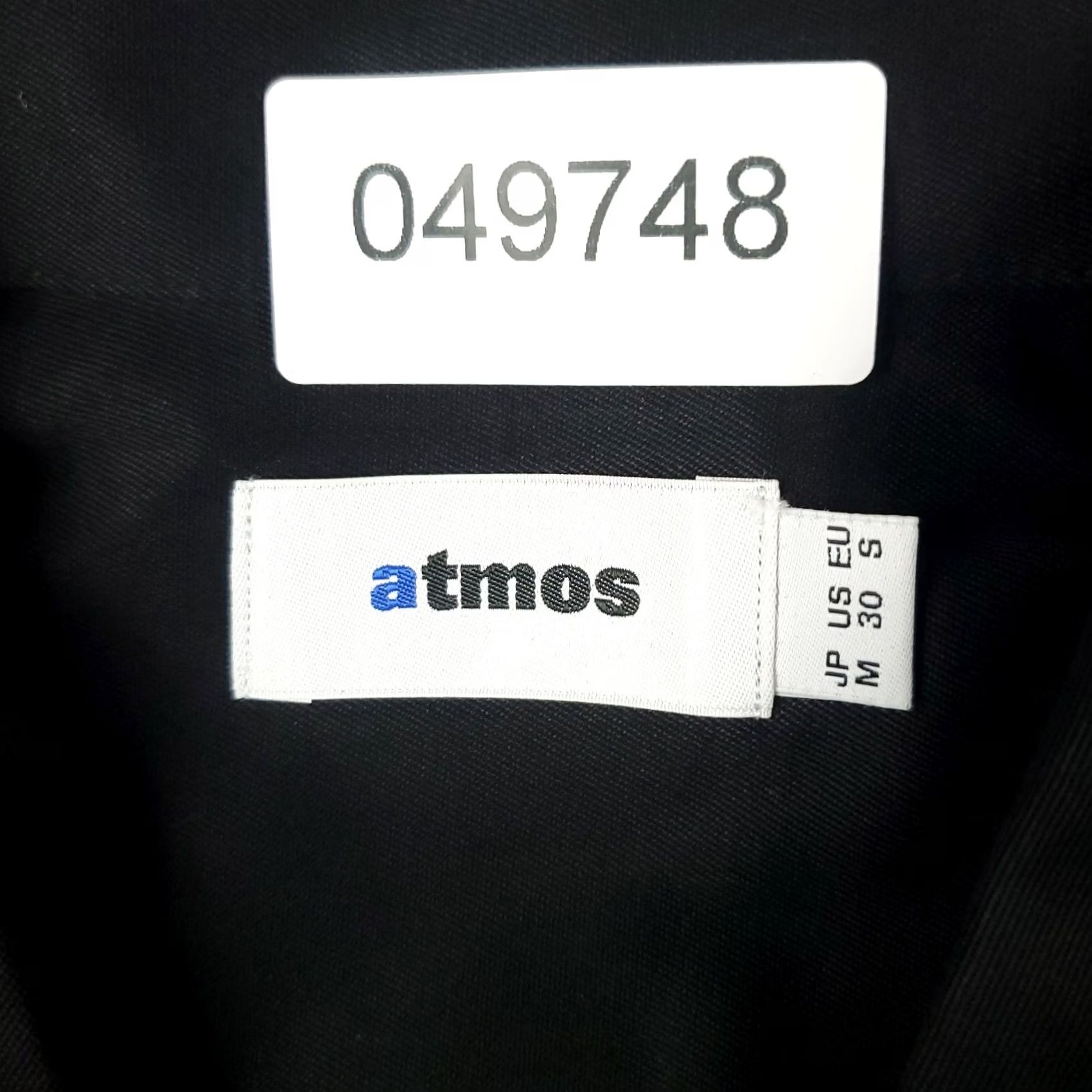 Vintage Atmos Shirt Mens Small Black Button-Up Collared Cotton Atmos Shirt Men Black Button Up Shirt Casual Formal Wearable Size S Size US S / EU 44-46 / 1 - 7 Thumbnail