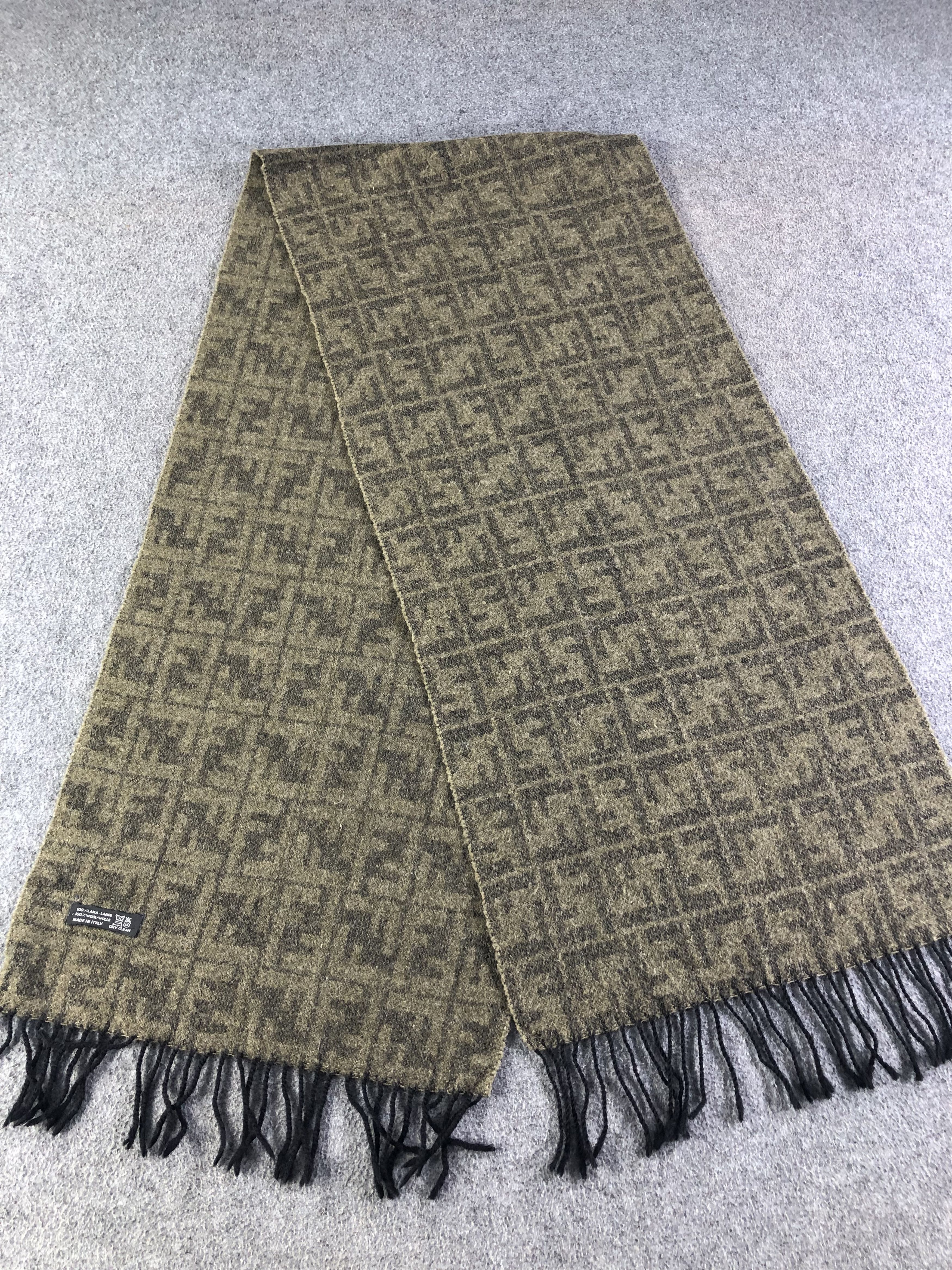 Vintage Fendi Monogram FF Scarf / Muffler / Neckwear SS1353 Size ONE SIZE - 2 Thumbnail