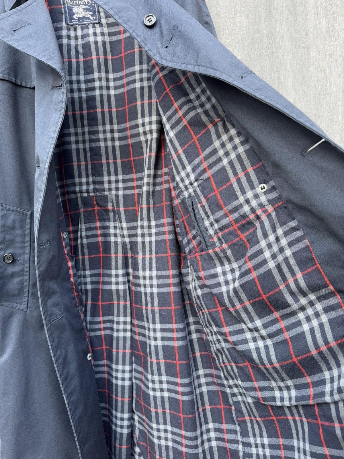 Burberry Burberrys Vintage Double Breasted Cotton Trench Jacket 46 Size L / US 10 / IT 46 - 11 Thumbnail