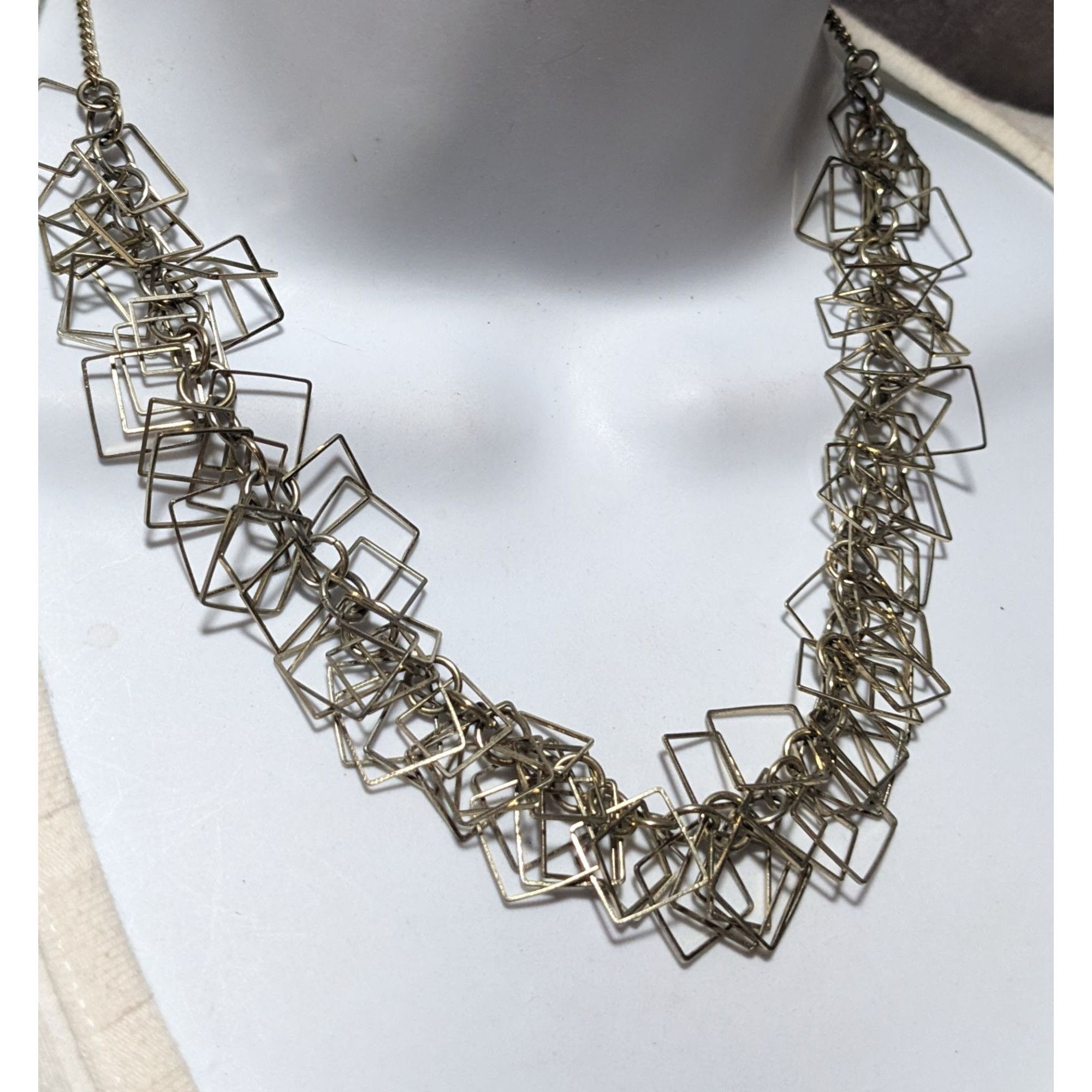 Other Gold Geometric Fringe Link Necklace Size ONE SIZE - 6 Thumbnail