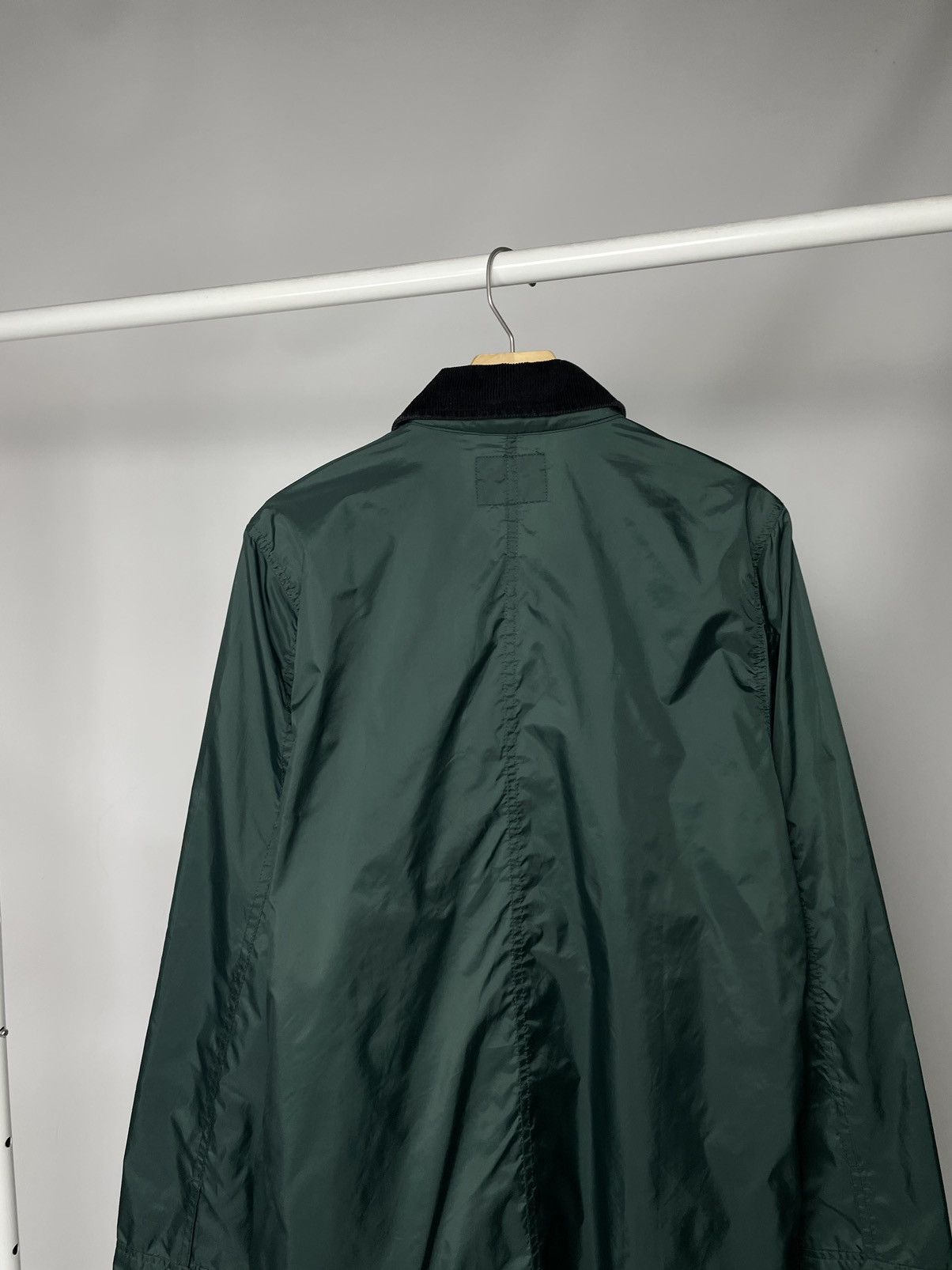 Obey Vintage Obey 🌚 Green Nylon Coach Jacket with Corduroy Collar Size US M / EU 48-50 / 2 - 9 Thumbnail