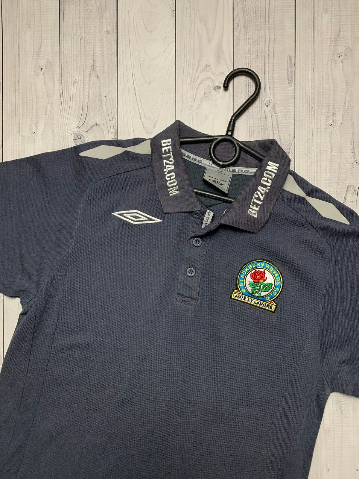 Umbro × Vintage Vintage Umbro Blackburn soccer polo grey size M Size US M / EU 48-50 / 2 - 2 Thumbnail