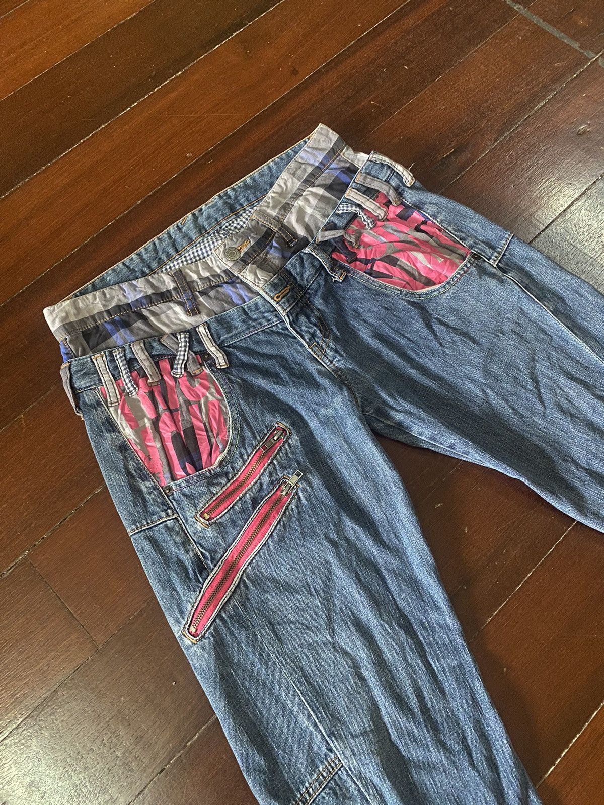 Hysteric Glamour FIRE 🔥🔥 RARE Double Waist ZIPPER PUNK STREETWEAR Size US 34 / EU 50 - 6 Thumbnail