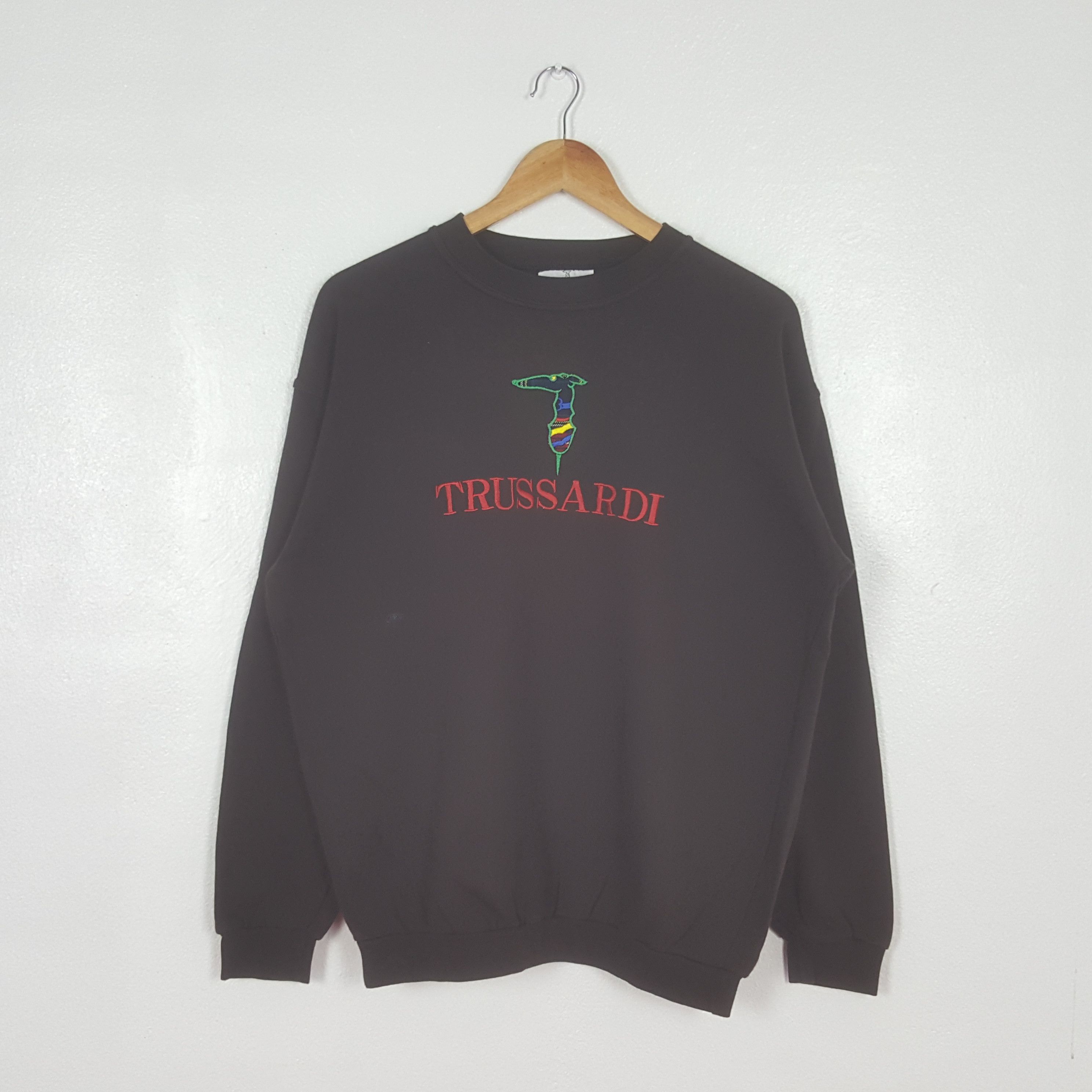 Trussardi Vintage Trussardi Embroidery Logo Sweatshirt C313N3 Size US L / EU 52-54 / 3 - 1 Thumbnail