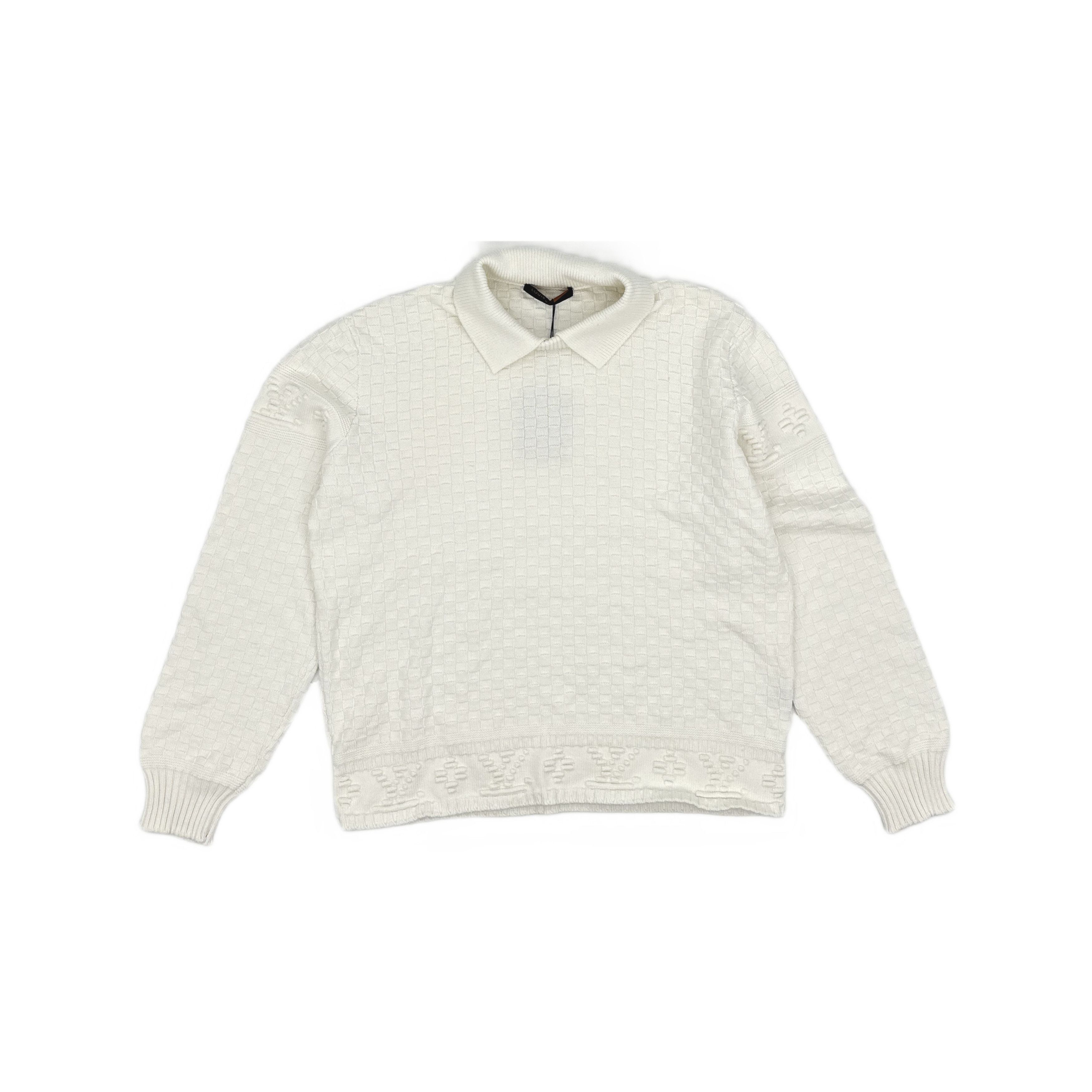Louis Vuitton Louis Vuitton Damier Knit Polo Sweater XXL Size US XXL / EU 58 / 5 - 1 Thumbnail