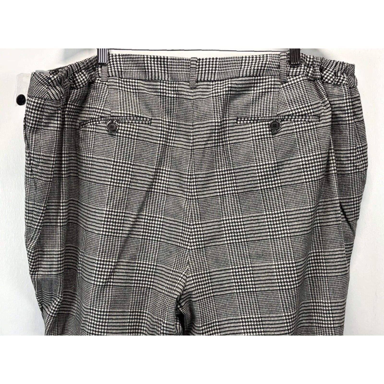 Talbots VINTAGE Talbots Dress Pants Women Plus Size 24W Wool Houndstooth Black White Career Fall Winter Size 42" / US 20 - 4 Thumbnail