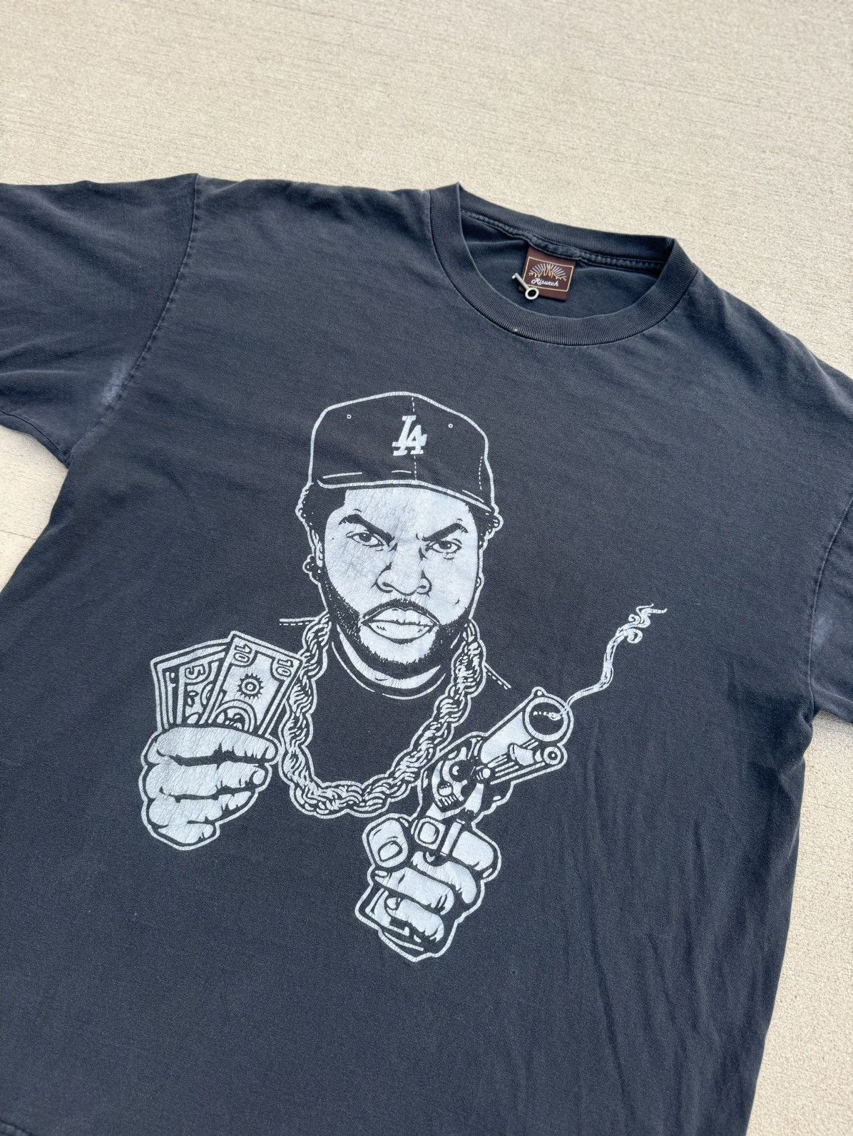 Rap Tees Y2k Risurch Ice Cube Big Face Gangster Rap Tee Rare Grail Size US XL / EU 56 / 4 - 4 Thumbnail