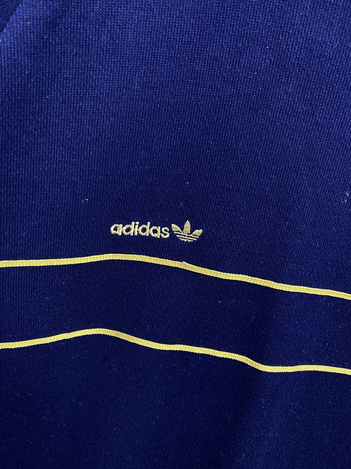 Adidas vintage Adidas West Germany navy blue crewneck sweatshirt Size US XL / EU 56 / 4 - 2 Thumbnail