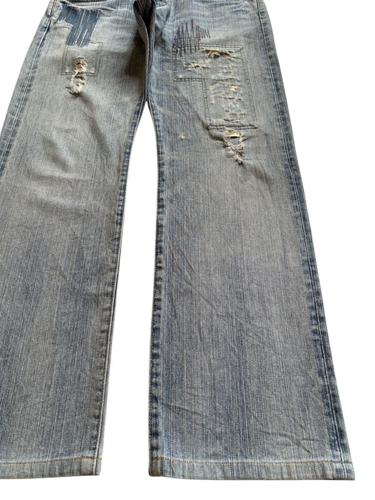 Edwin Exclusive Vintage Edwin XV Bleach Embroidered Loose Jeans Size US 32 / EU 48 - 7 Thumbnail