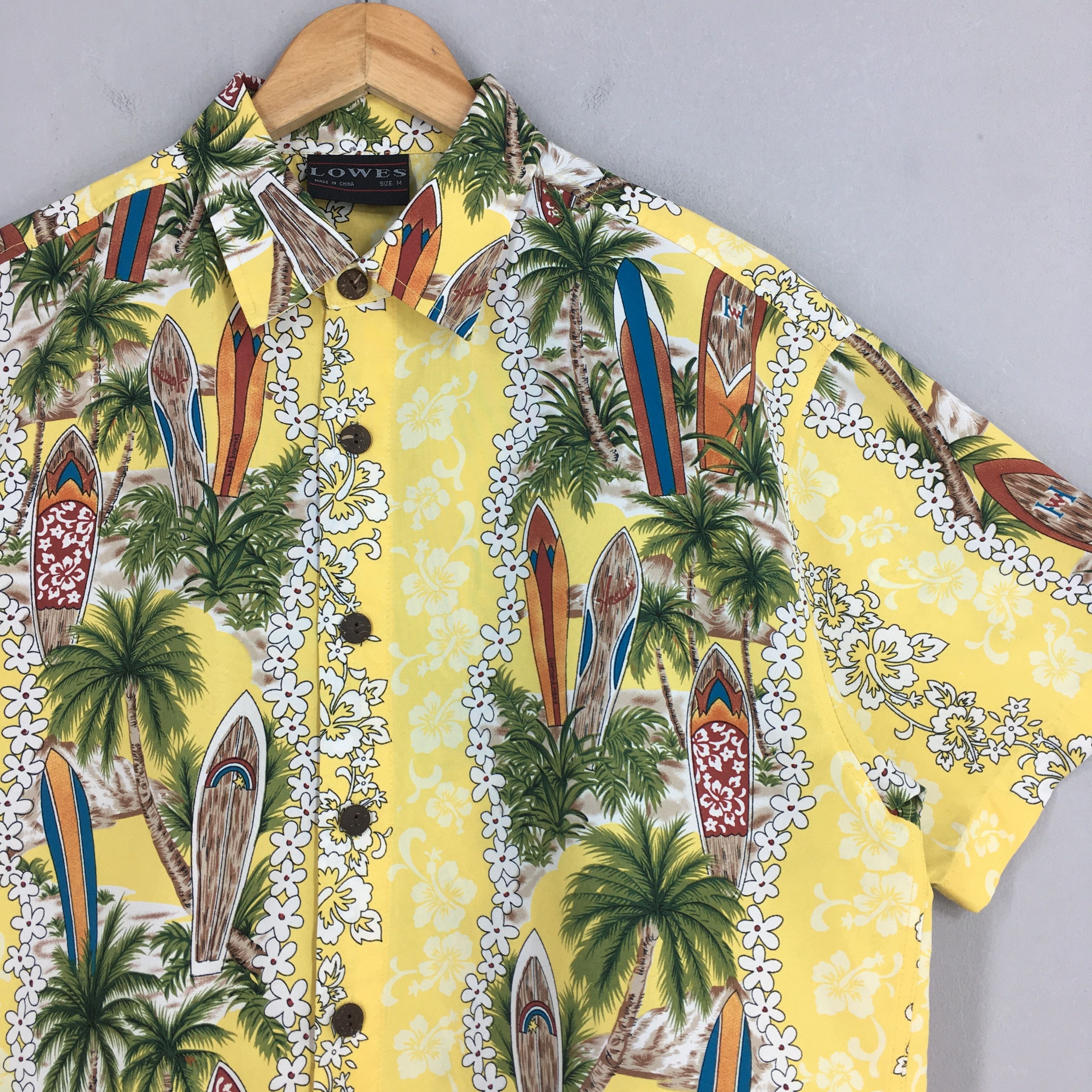 Vintage Vintage Lowes Hawaiian Coconut Tree Beach View Shirt M Size US M / EU 48-50 / 2 - 2 Thumbnail