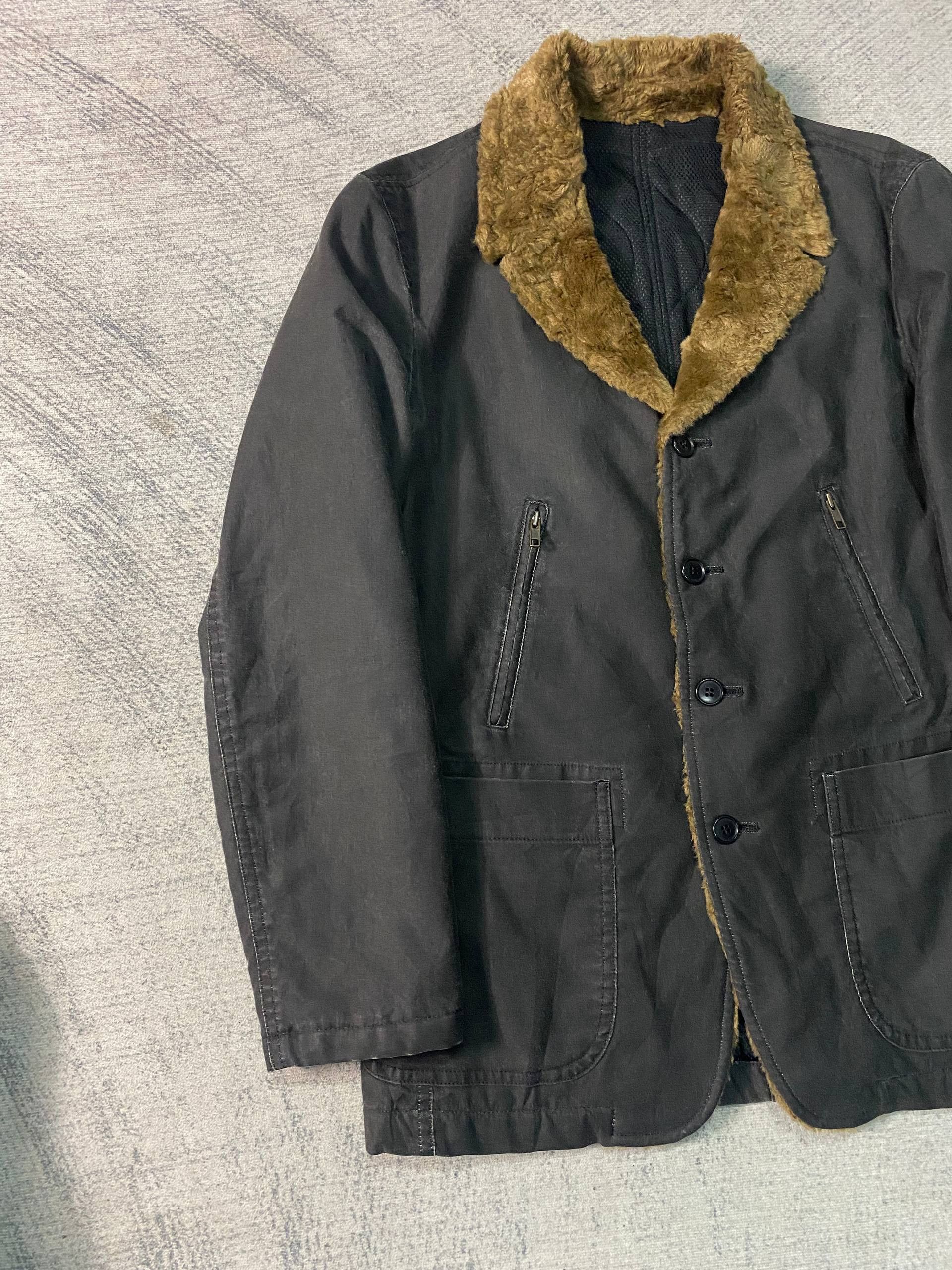 Patrick Cox Patrick Cox Faux Fur Cotton Waxed Feel Padded Lined Jacket Size US M / EU 48-50 / 2 - 3 Thumbnail