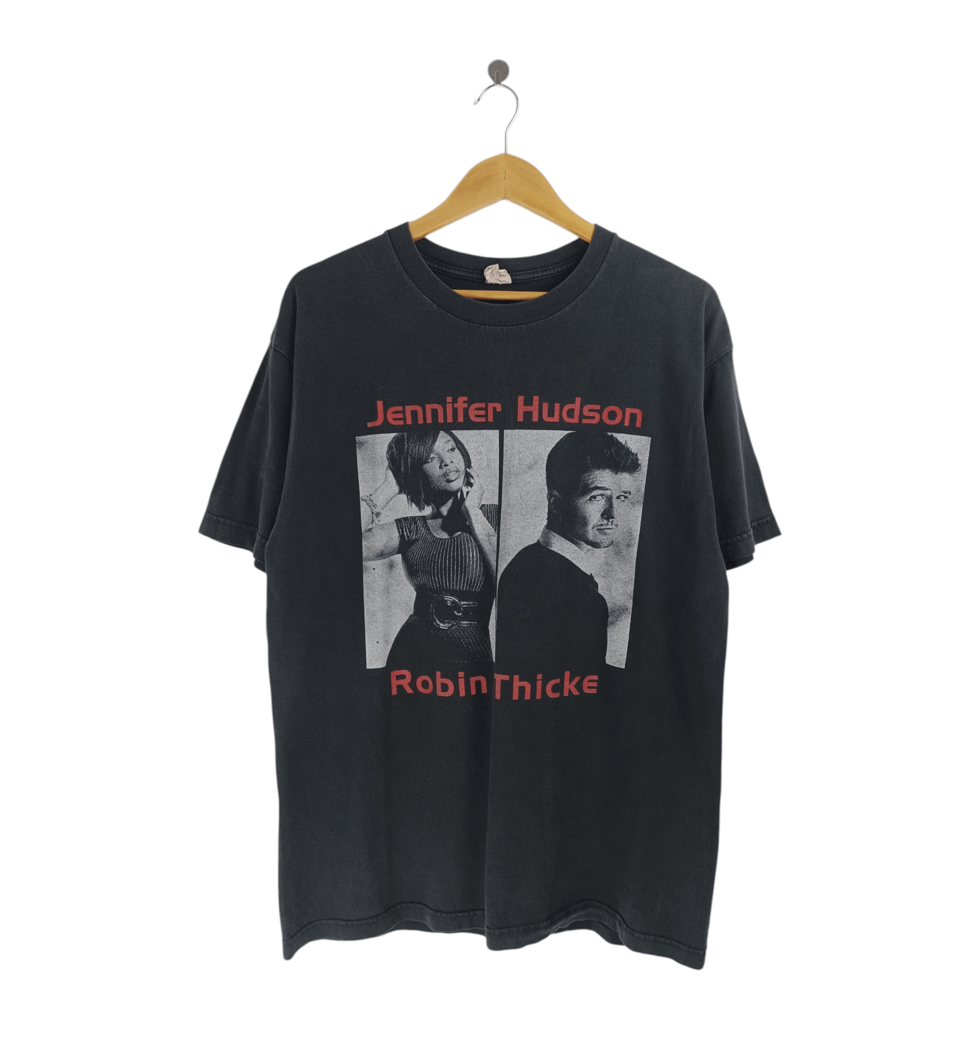 Rap Tees FADED VINTAGE '09 JENNIFER HUDSON ROBIN THICKE TOU VERY RARE Size US L / EU 52-54 / 3 - 1 Thumbnail