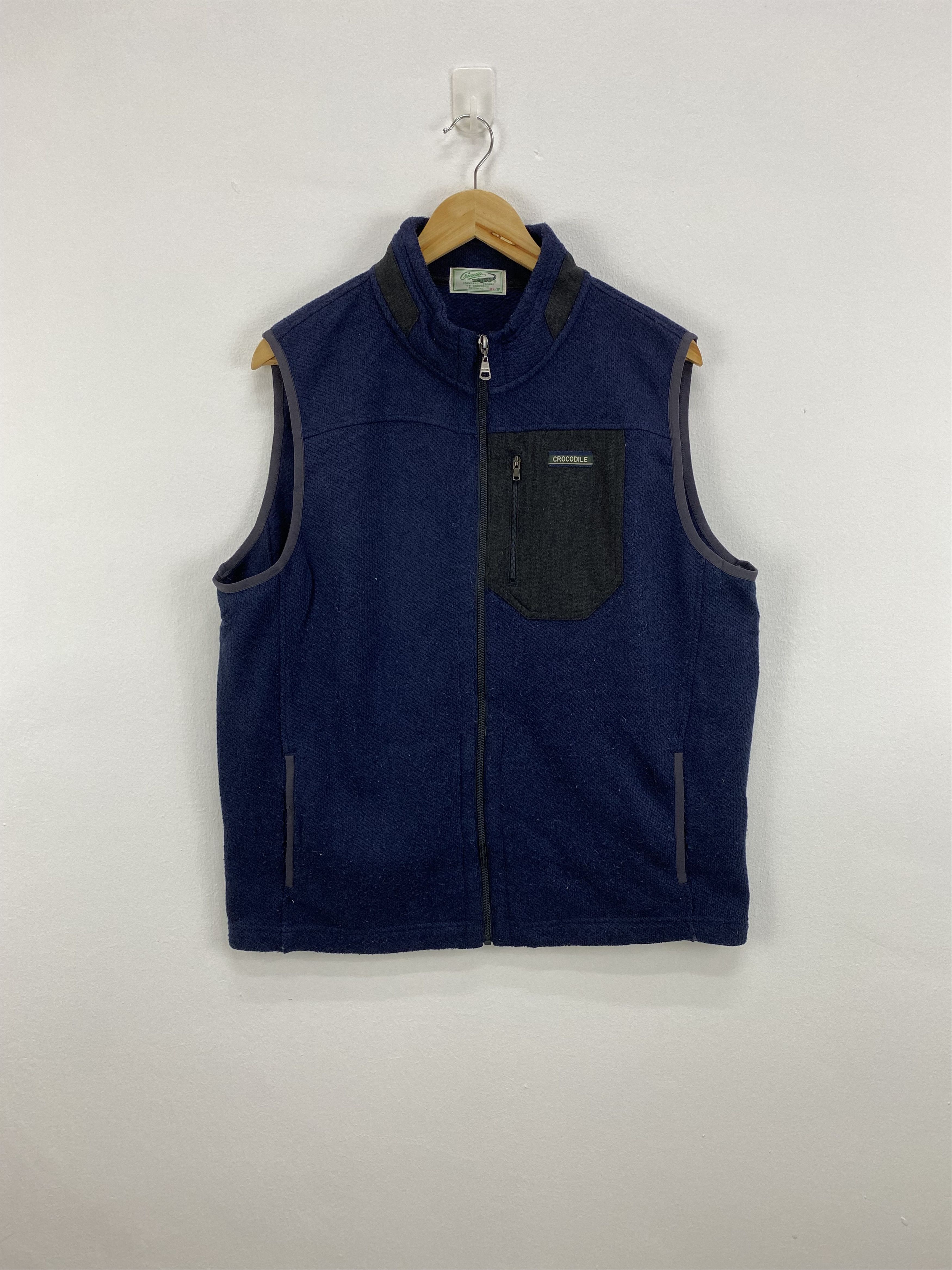Designer × Vintage Vintage Crocodille Vest Blue Size US XL / EU 56 / 4 - 1 Thumbnail