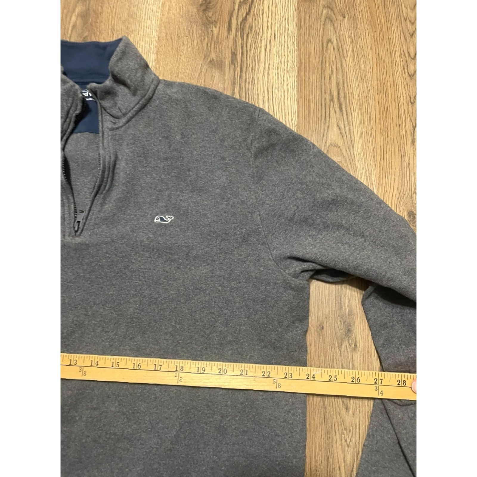 Vineyard Vines Vineyard Vines Sweater Mens Large Gray 1/4 Zip Pullover Size US L / EU 52-54 / 3 - 5 Thumbnail