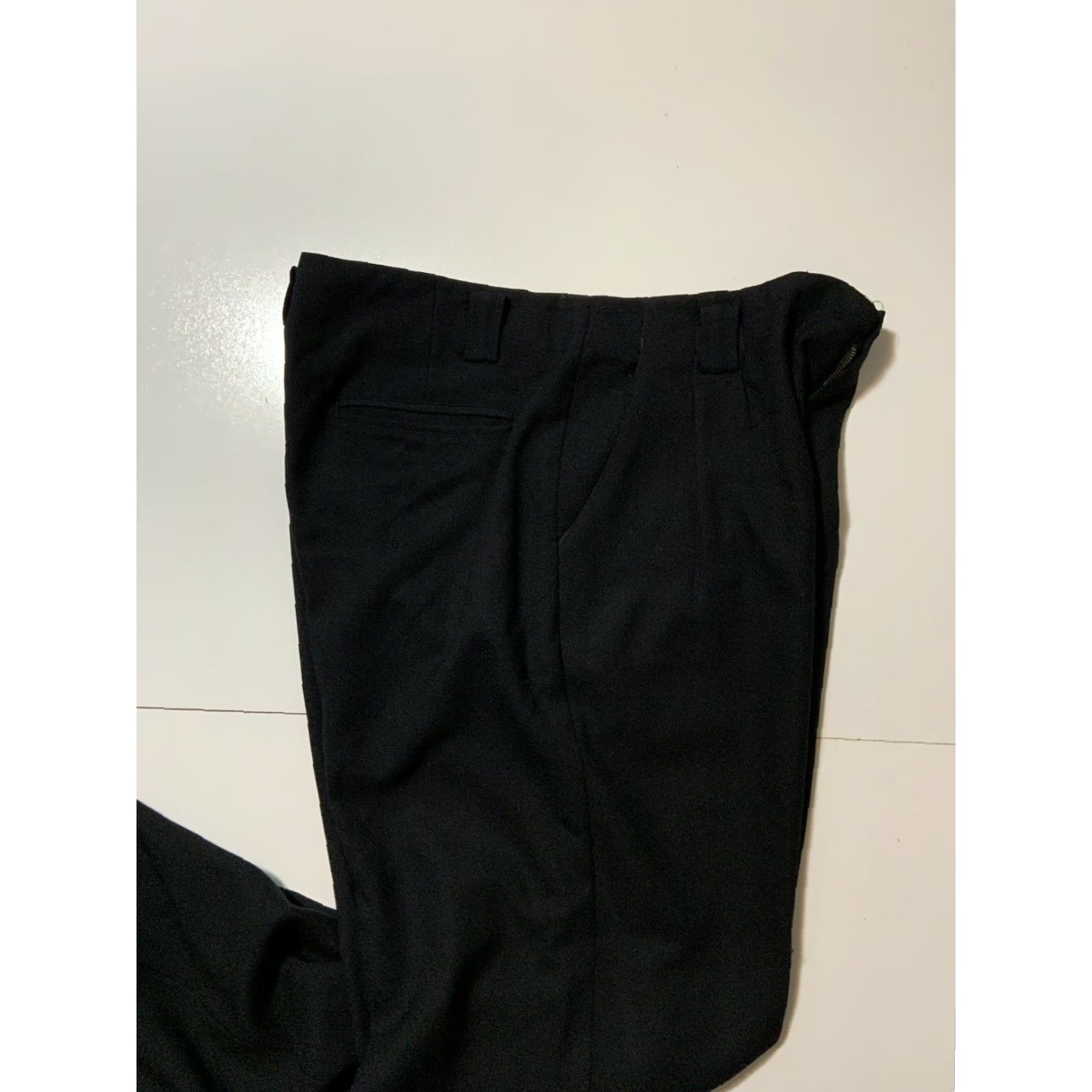 Vintage VINTAGE 80s Studio Tokyo International Japan Wool Black Pleated Cuffed Pants 36 Size US 36 / EU 52 - 6 Thumbnail