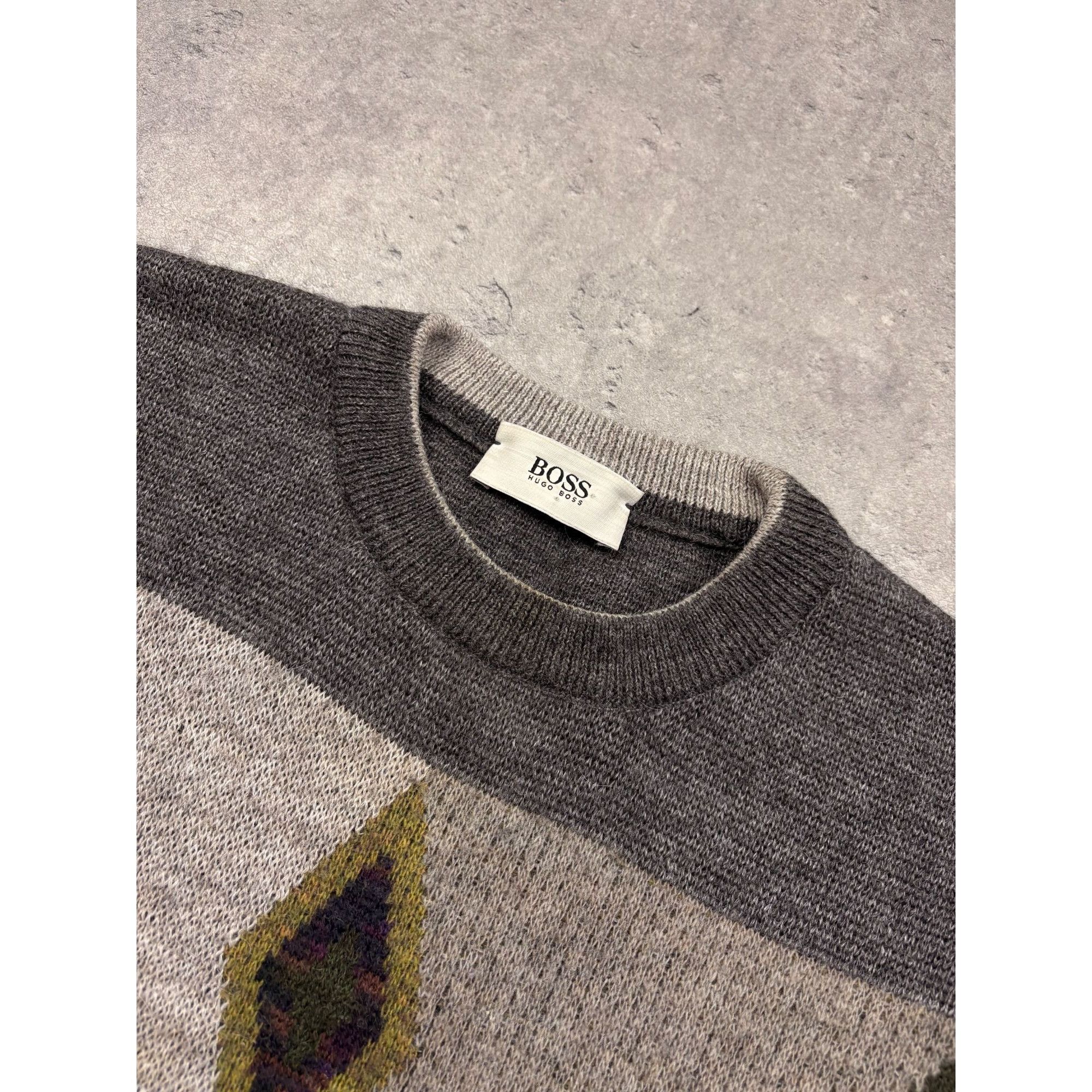 Hugo Boss ARCHIVAL HUGO BOSS "Anthracite" Luxury Knit – XL Elite Grail Size US XL / EU 56 / 4 - 4 Thumbnail