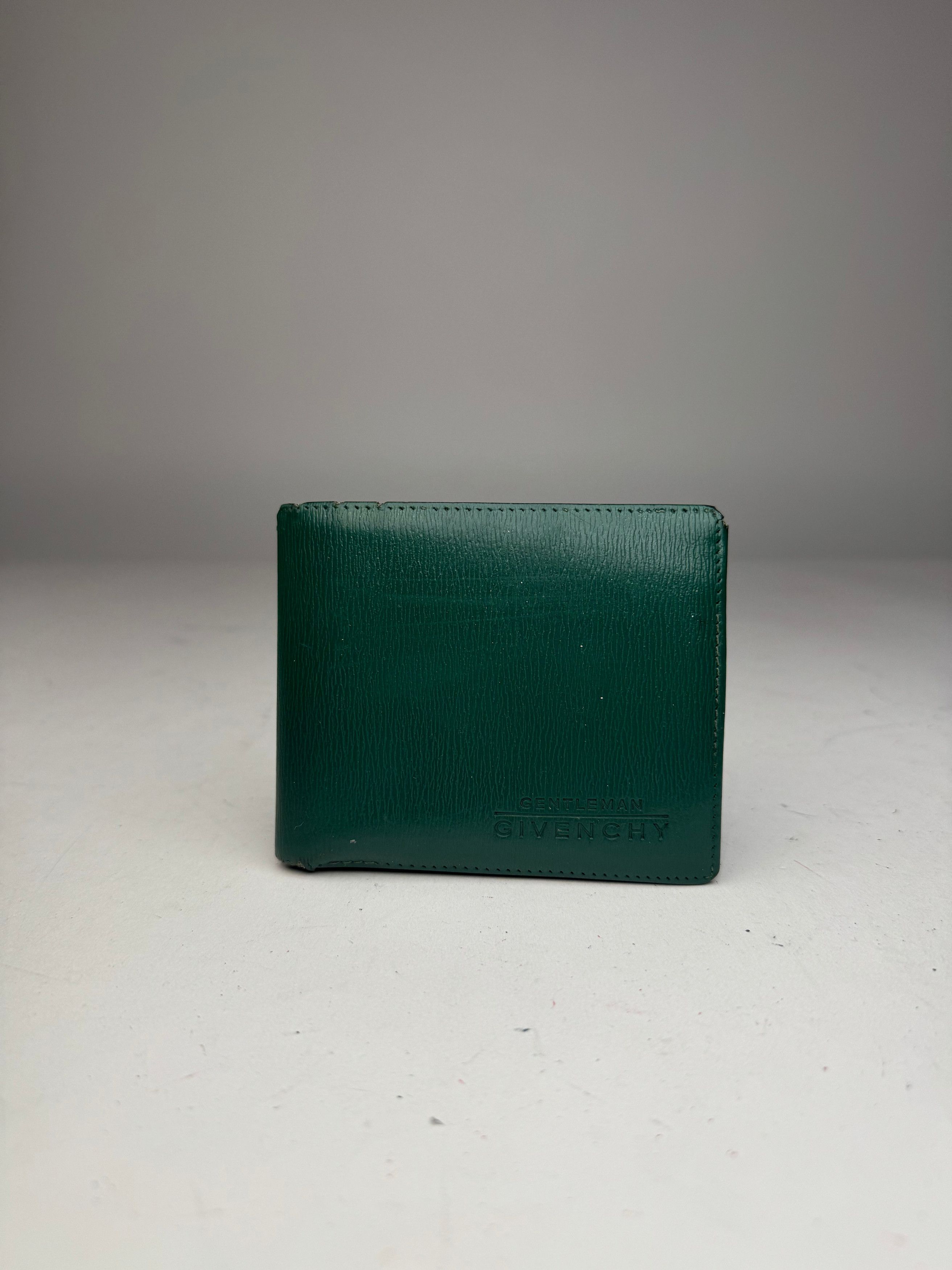 Givenchy Vintage Flapable Leather Wallet Green Size ONE SIZE - 1 Thumbnail