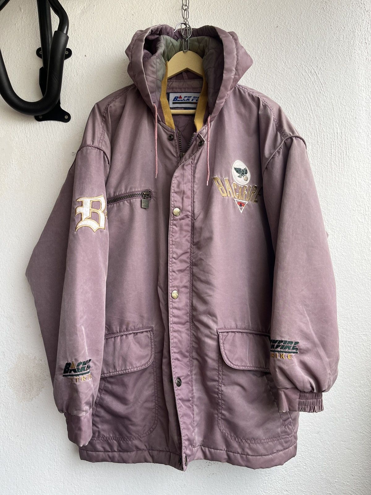 Vintage VINTAGE BACKFIRE MILLS AMERICAN LEAGUE BLUE BOWL JACKET Size US L / EU 52-54 / 3 - 1 Thumbnail