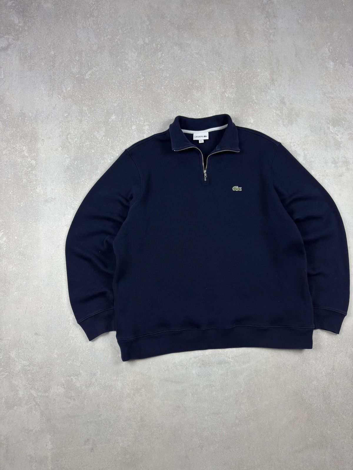 Lacoste Lacoste Mens Zip-Up 1/4 High Neck Interlock Sweatshirt Size US XXL / EU 58 / 5 - 2 Thumbnail