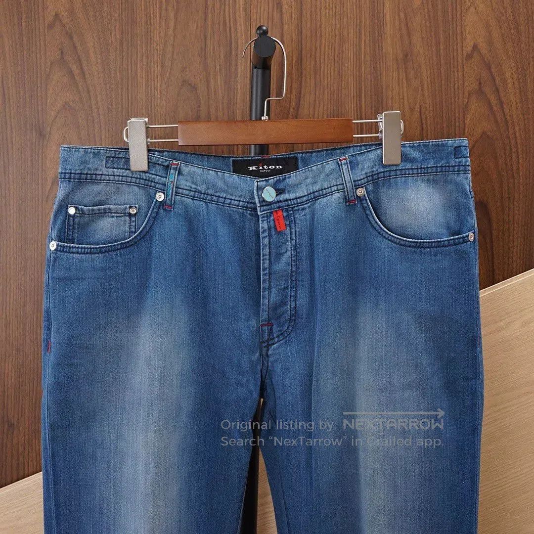 Kiton Kiton Slim Fit Denim Pants. Size US 40 / EU 56 - 3 Thumbnail