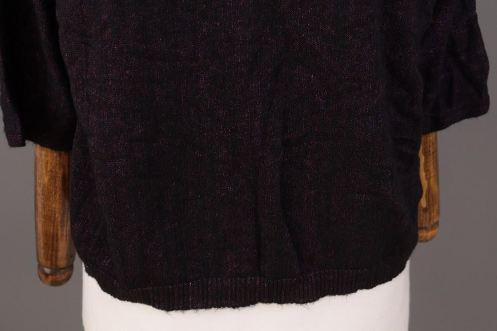 Emporio Armani Emporio Armani Black Label Purple Wool Knit Sweater Size 46 Size M / US 6-8 / IT 42-44 - 3 Thumbnail