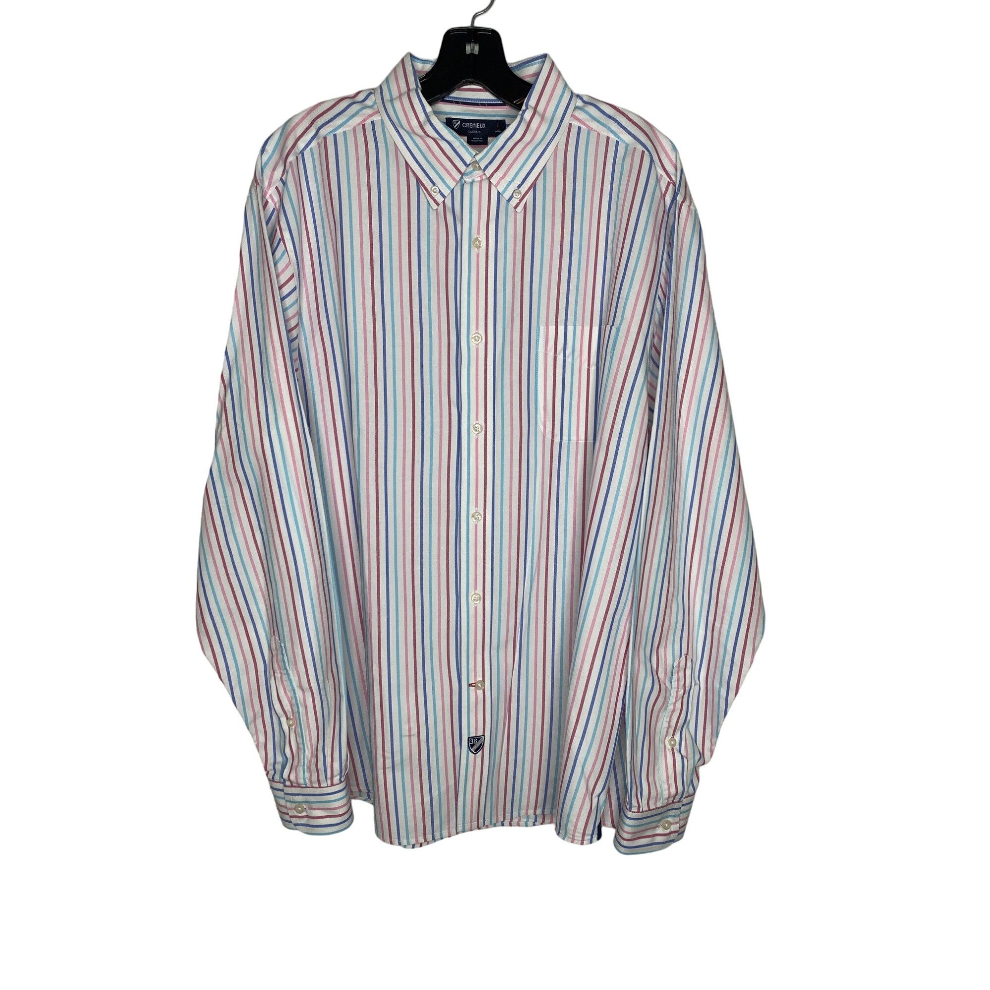Cremieux DANIEL CREMIEUX MEN'S STRIPE PIN POINT OXFORD BUTTON-DOWN DR |  Grailed