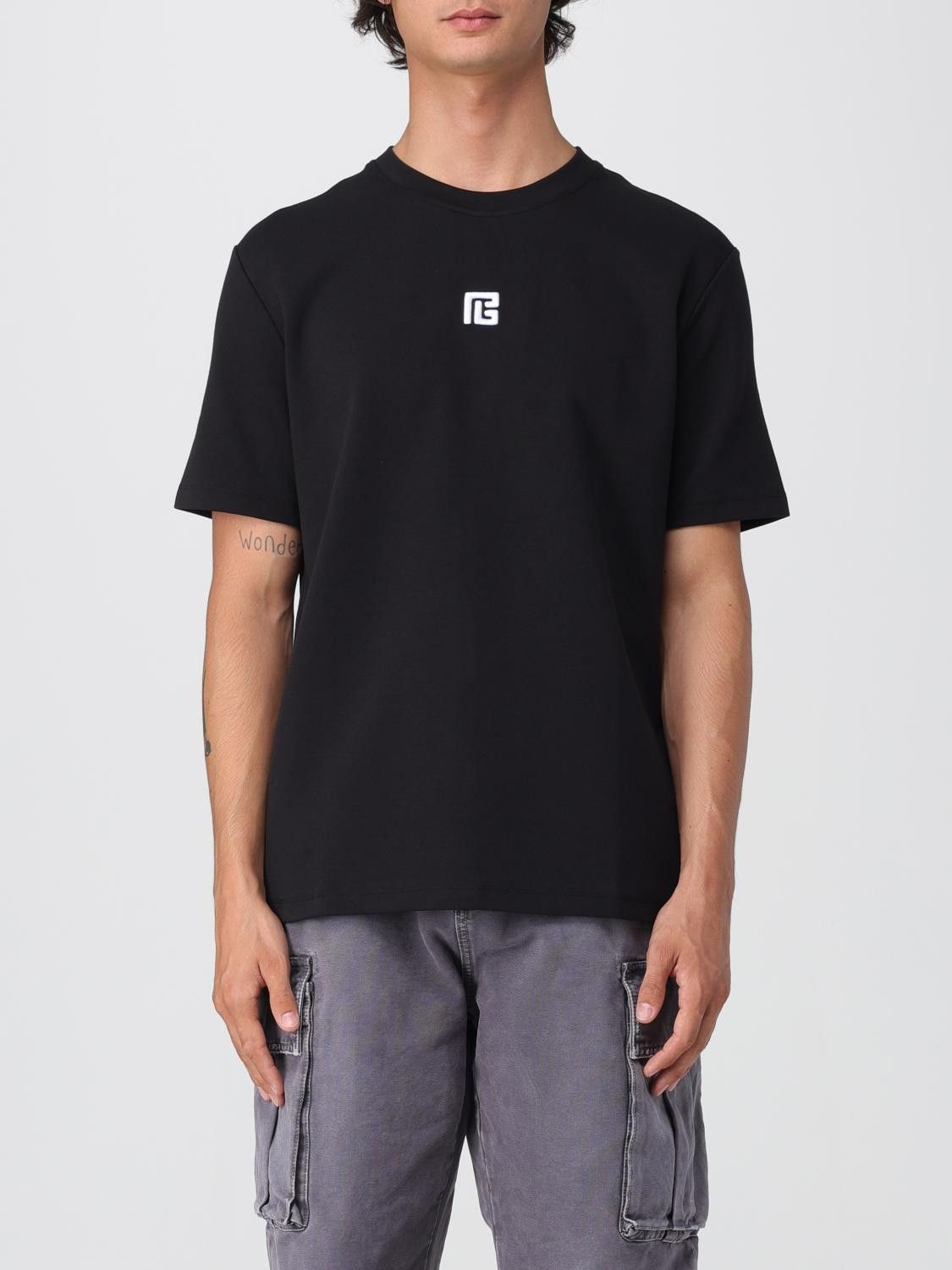 Balmain T-Shirt Men Black