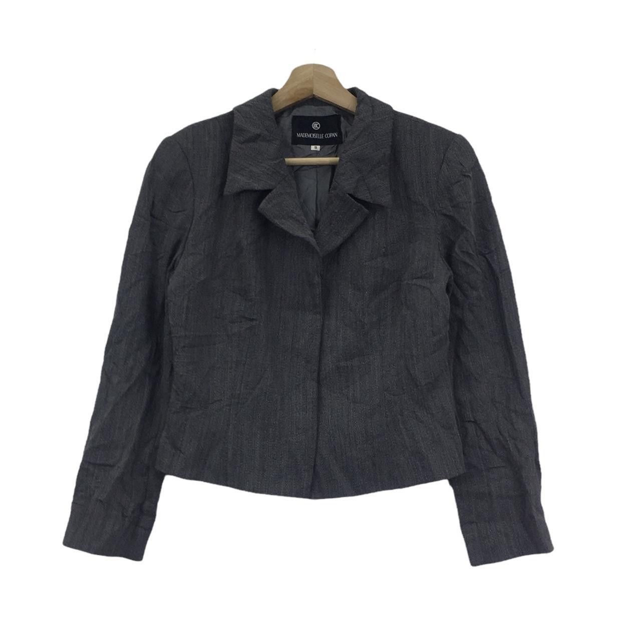 Vintage Vtg MADEMOISELLE COPAN PARIS Grey Jacket Blouse Size XS / US 0-2 / IT 36-38 - 1 Thumbnail