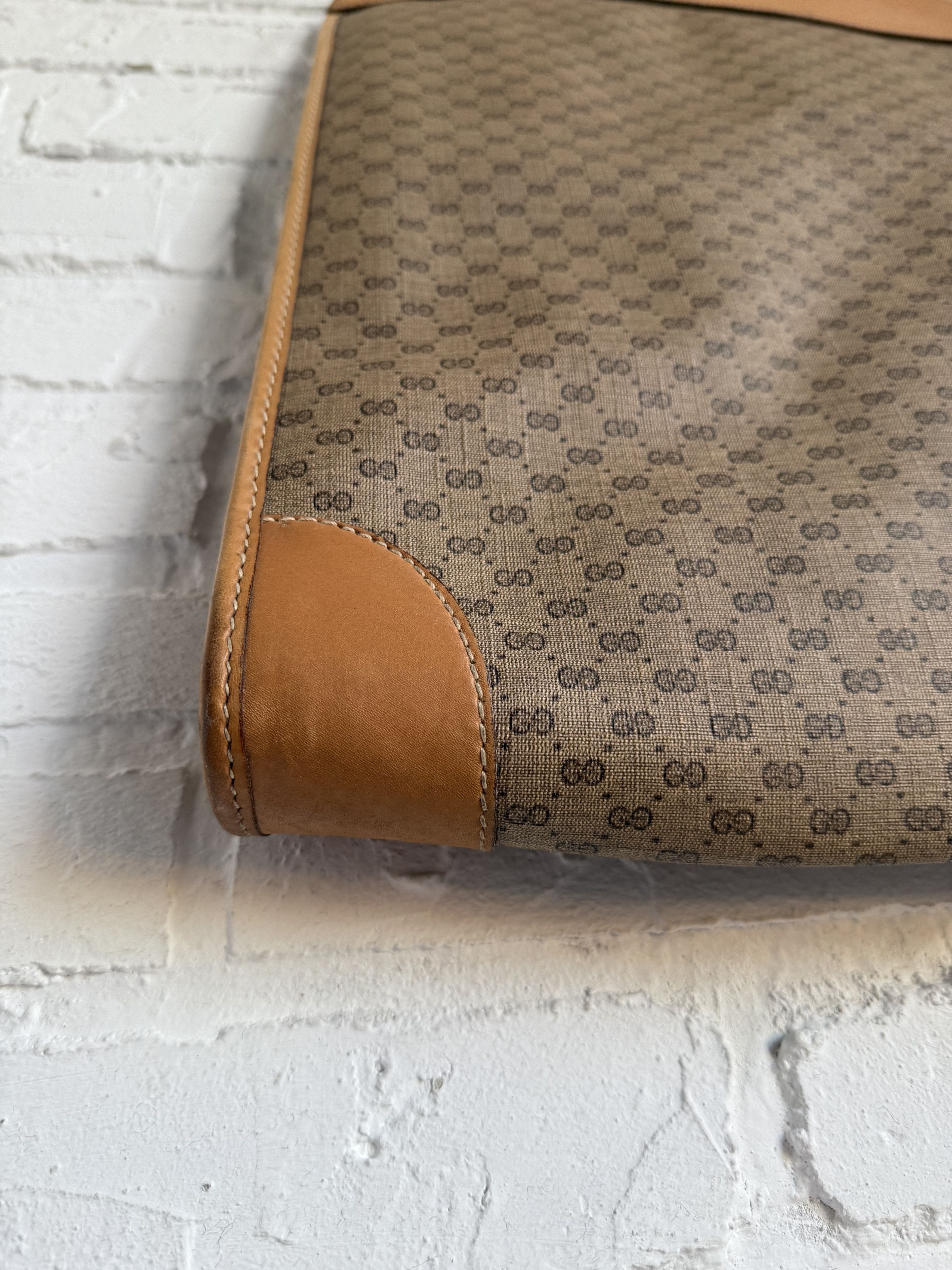 Gucci Vintage 80s Gucci monogram tote bag canvas GG logo Size ONE SIZE - 7 Thumbnail