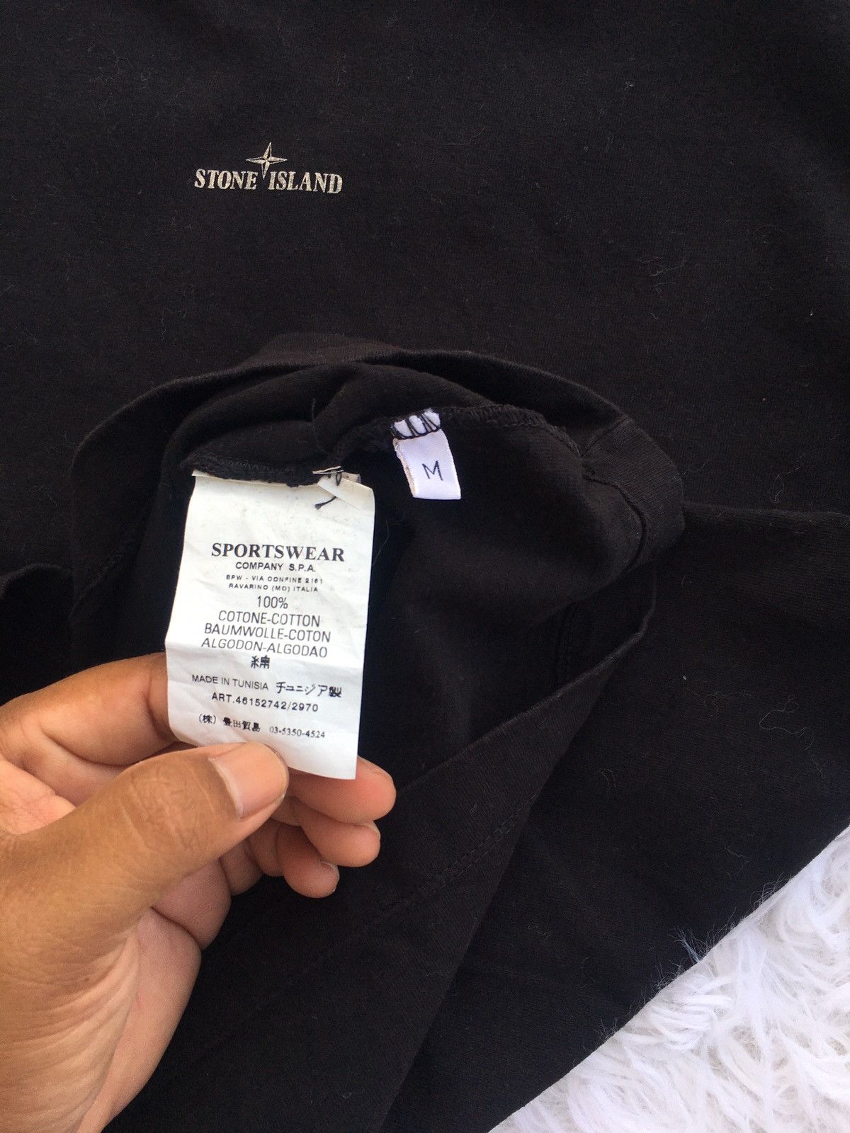 Stone Island Rare Stone Island Spellout Tshirt Size US M / EU 48-50 / 2 - 11 Thumbnail