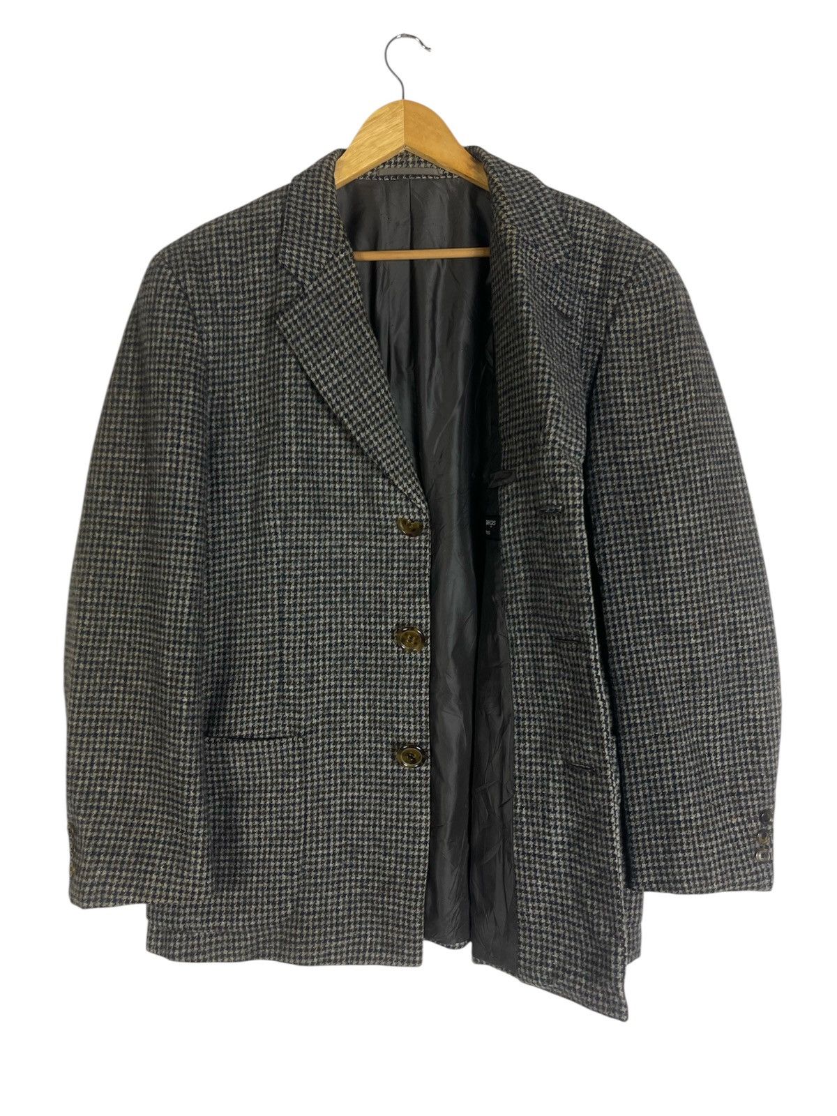 Comme des Garcons Homme Plus Archive COMME des GARÇONS HOMME PLUS Houndstooth Wool Jacket Size US M / EU 48-50 / 2 - 6 Thumbnail