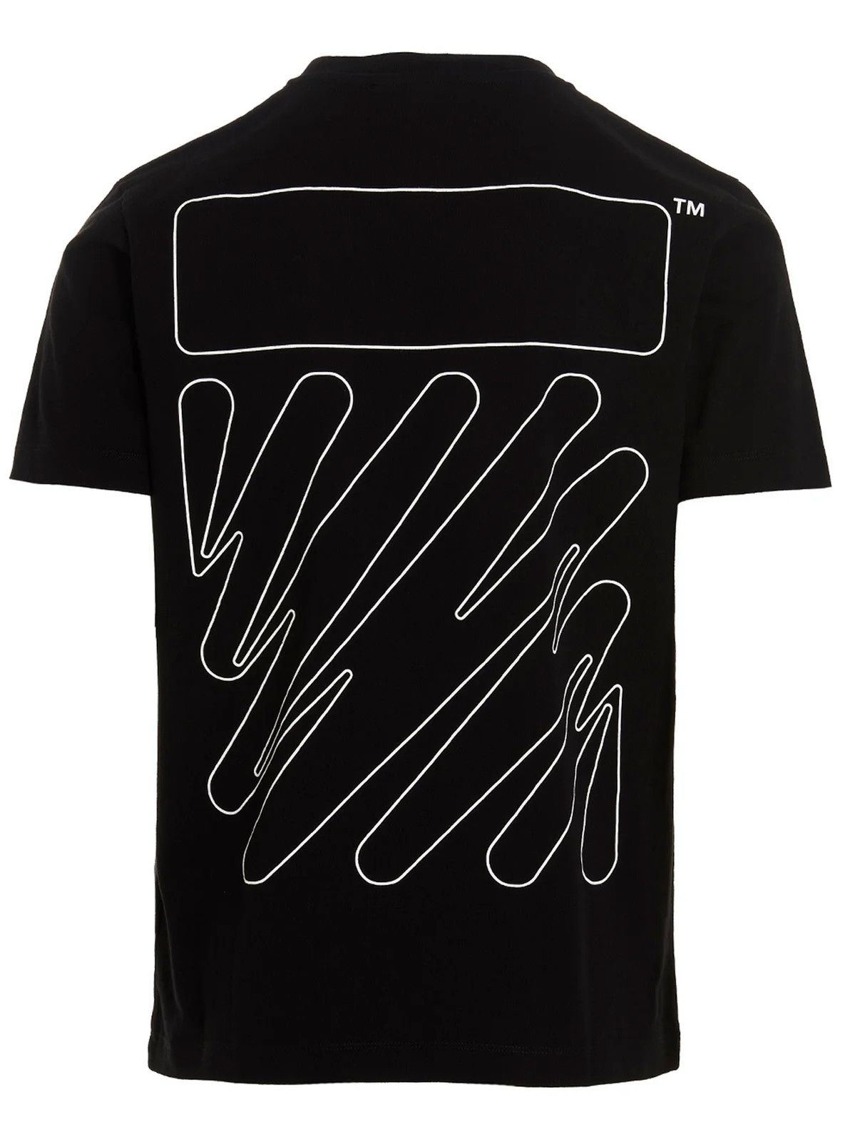 Off-White o1y0325 Logo Crewneck T-Shirt in Black Size US L / EU 52-54 / 3 - 4 Thumbnail