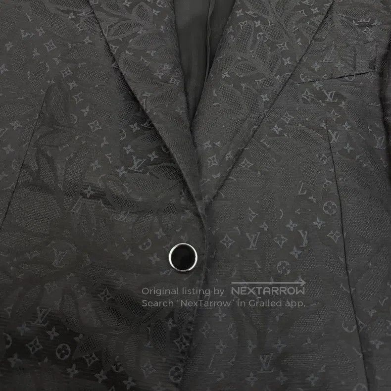 Louis Vuitton Louis Vuitton Black full logo cotton, mulberry silk, linen Size US L / EU 52-54 / 3 - 7 Thumbnail