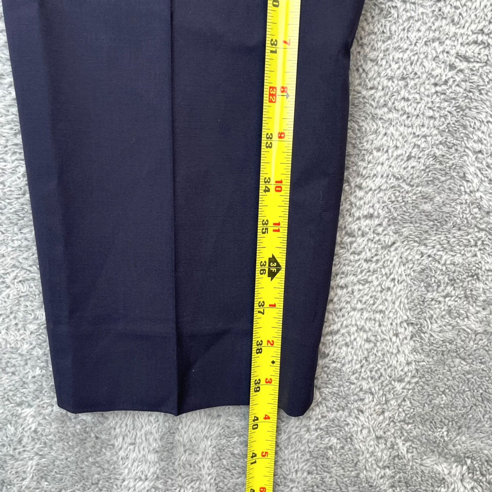 Vintage Lafayette 148 New York Pants Womens 18 Blue Wool Blend Dress Pants Size 28" / US 6 / IT 42 - 6 Thumbnail
