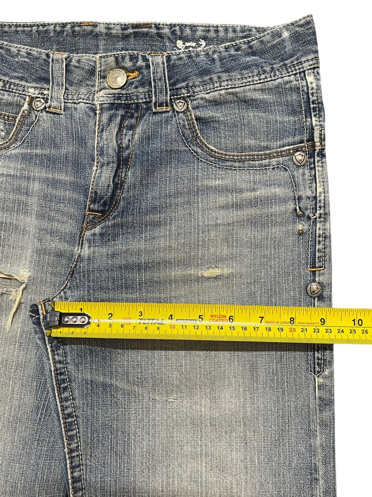 semanticdesign Vintage Japanese Brand Faded Wash Distress Flared Jeans Size US 29 - 14 Thumbnail