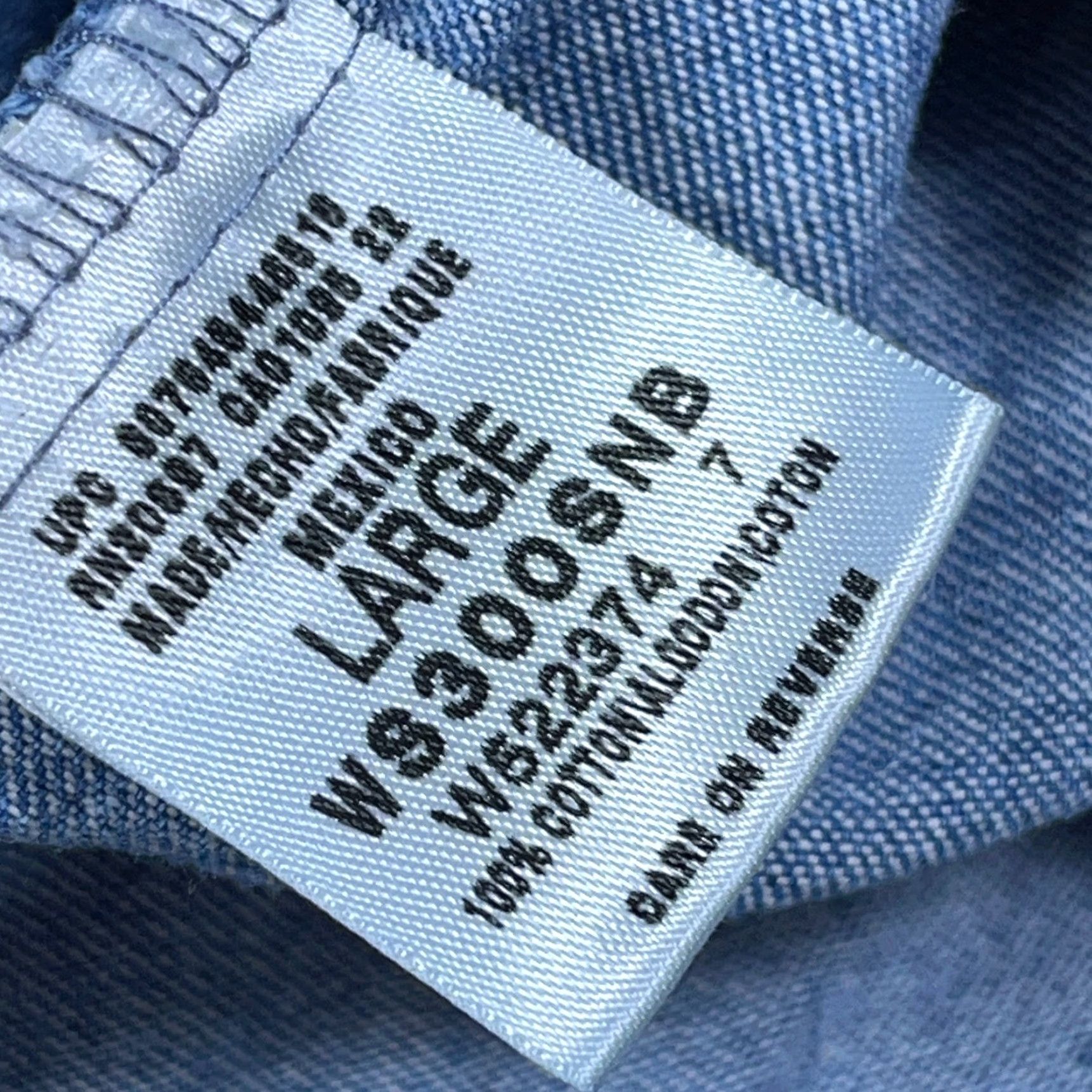 Dickies Dickies Shirt Men Large Blue Denim Button Up Workwear Pocket Indigo Adult Size US L / EU 52-54 / 3 - 4 Thumbnail