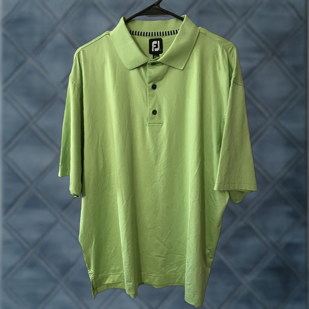 Footjoy FootJoy Polo Shirt Size L Green Logo Sleeve Button-Down Collar Men Size US L / EU 52-54 / 3 - 1 Thumbnail