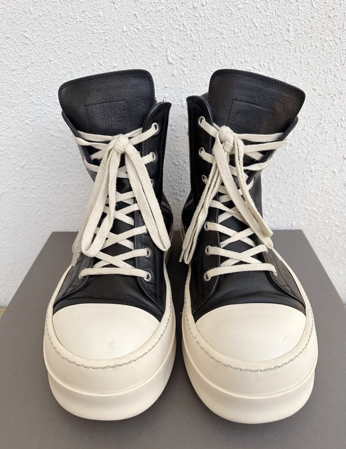 Rick Owens Rick Owens Mainline Leather High-Top Turbo Cyclops 24SS Size US 8 / EU 41 - 3 Thumbnail