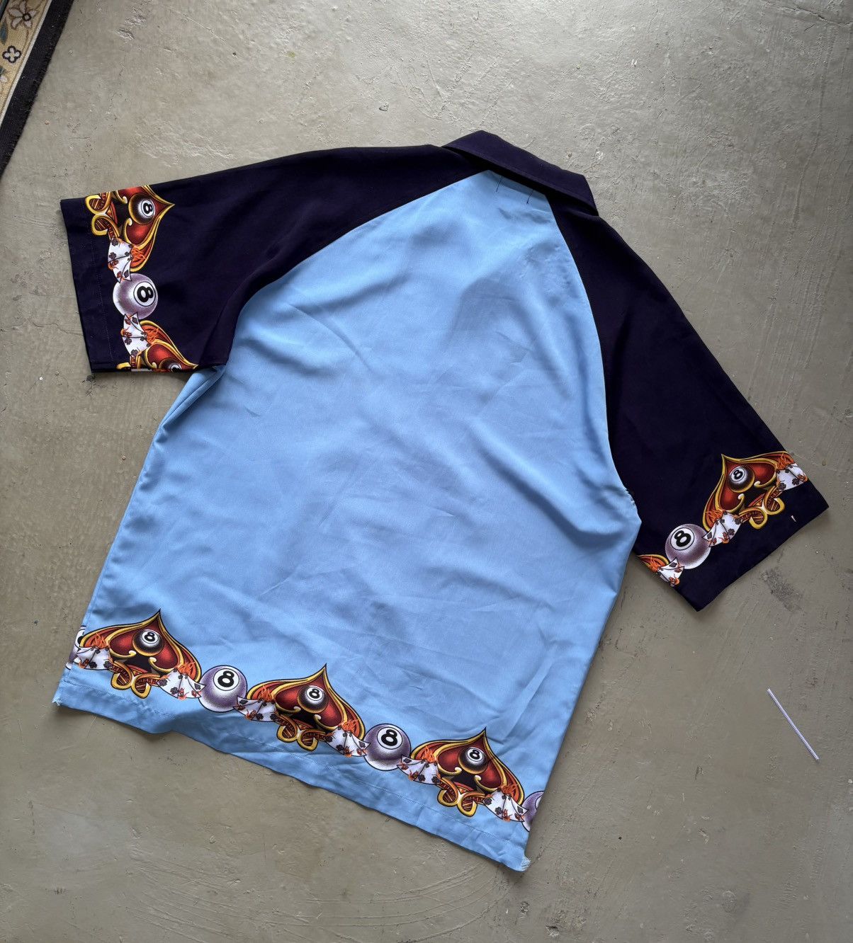 JNCO × Vintage VINTAGE RARE‼️JNCO Jeans Eight Ball Silk Shirts Button Ups Size US L / EU 52-54 / 3 - 10 Thumbnail