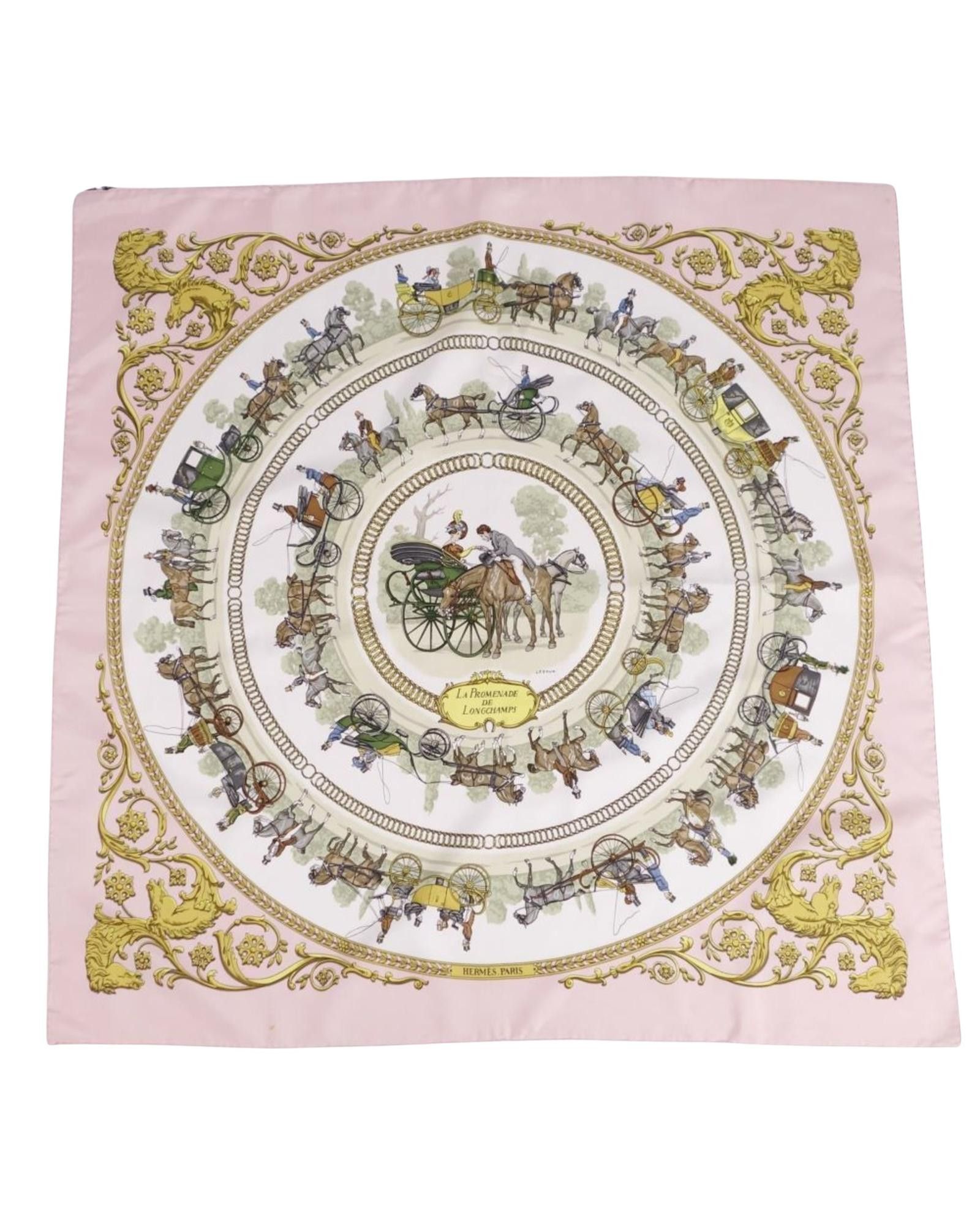 image of Hermes Multicolour Silk Iconic Square Scarf, Women's