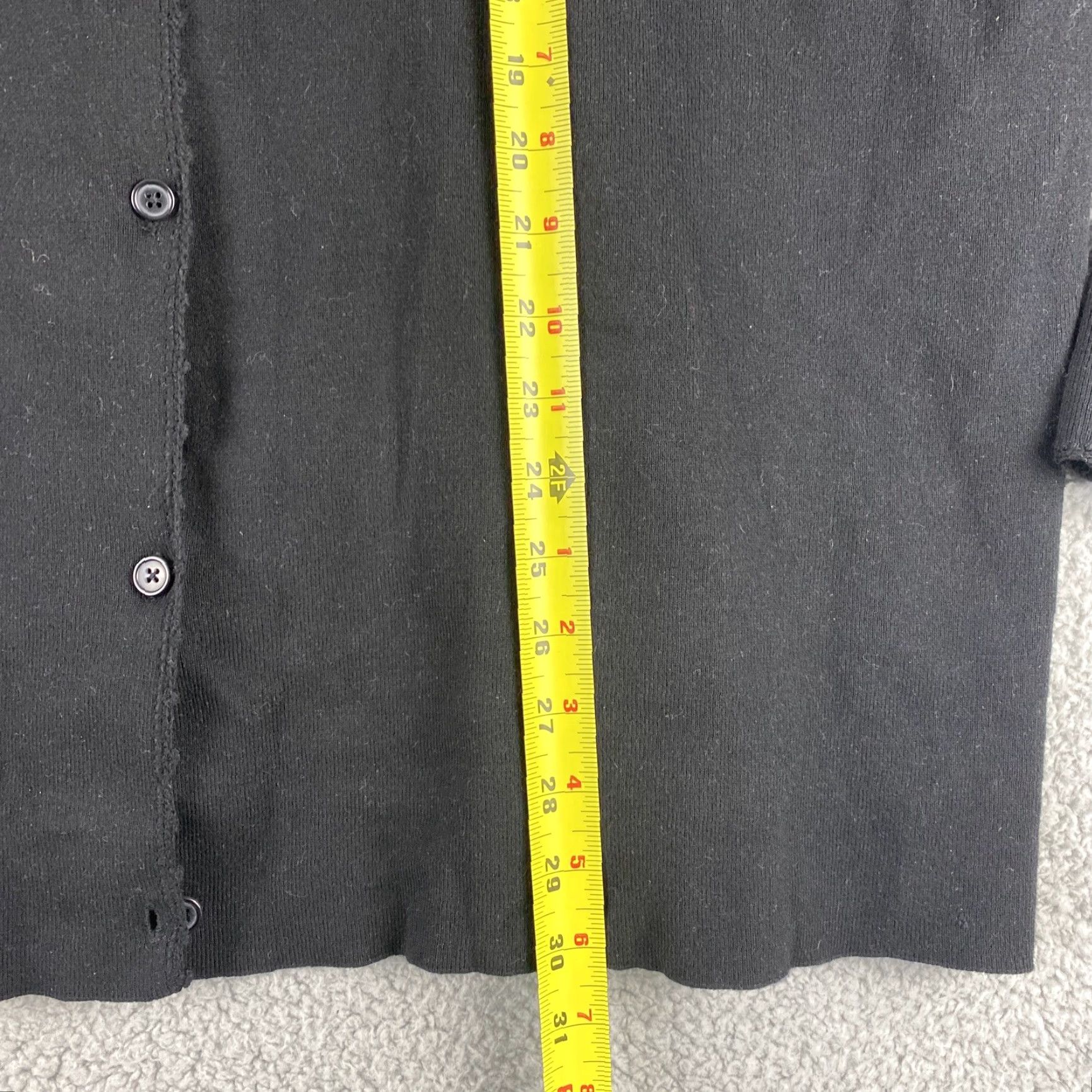 Eddie Bauer Eddie Bauer Cardigan Sweater Women 3XL Black Front Button Up Cotton Mock Neck 42-10 Womens Size XXL / US 16-18 / IT 52-54 - 5 Thumbnail