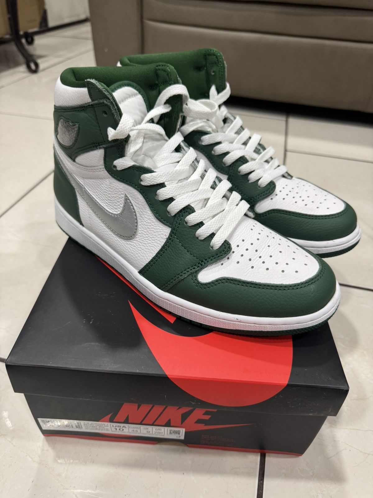 Jordan Brand Sz 10 Air Jordan 1 Hi Top ‘Gorge Green’ Size US 10 / EU 43 - 8 Thumbnail