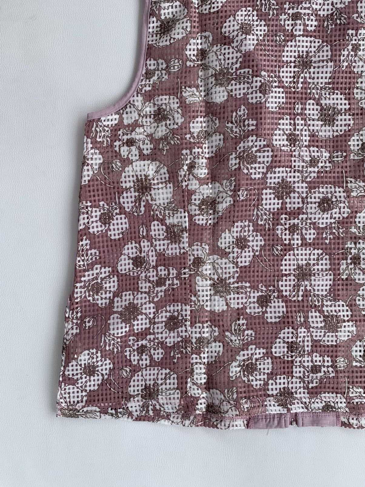 Japanese Brand Tamara Sakura Flower Zip Vest Transparent Japanese Style Size L / US 10 / IT 46 - 8 Thumbnail