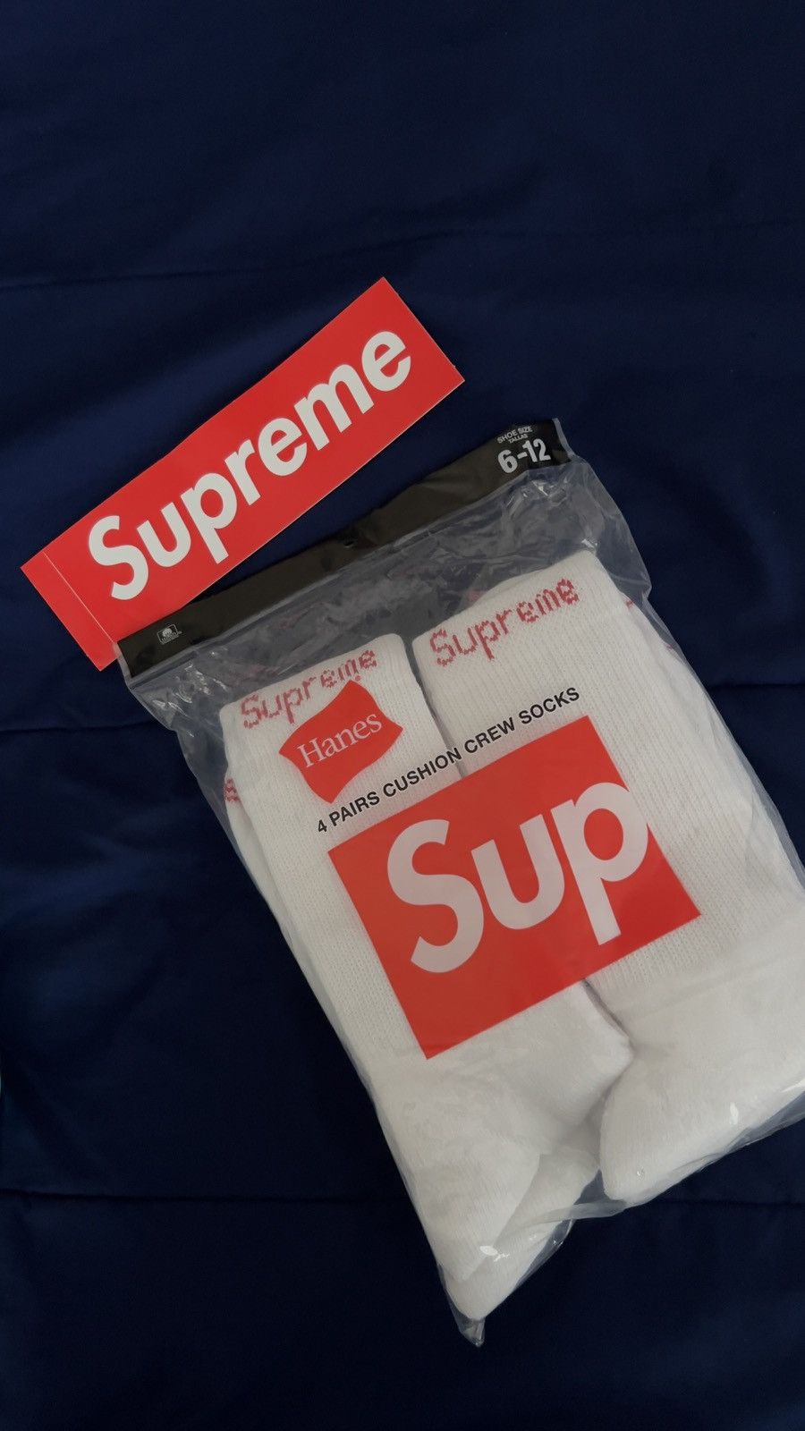 Supreme Supreme Hanes Socks 4-Pack Size ONE SIZE - 1 Preview