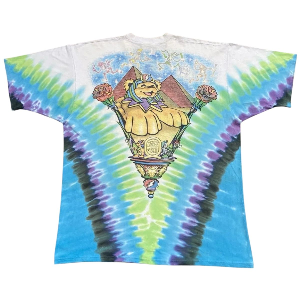 Grateful Dead Vintage 90s Liquid Blue Grateful Dead Egypt Tie Dye Tee XL Size US XL / EU 56 / 4 - 4 Thumbnail