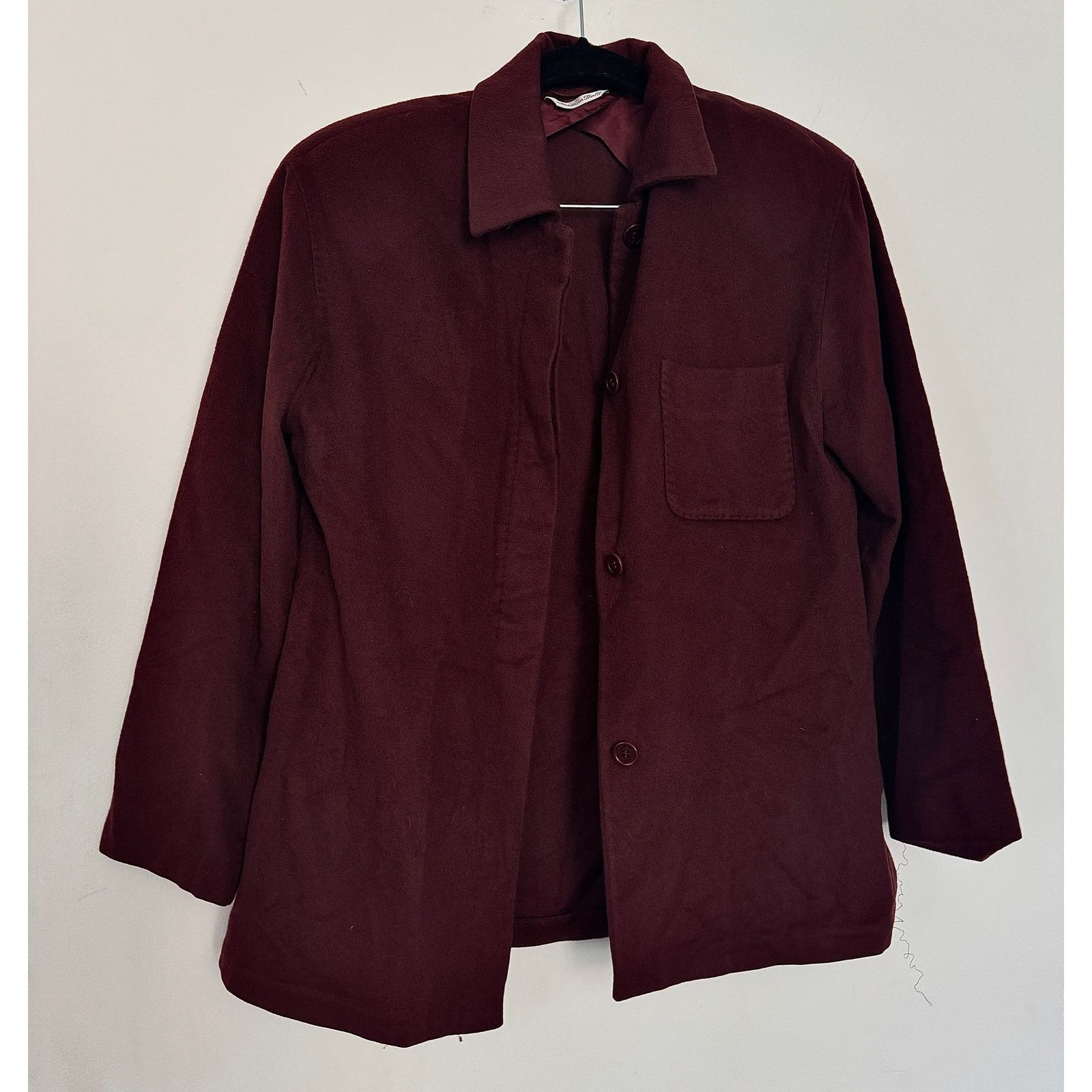 Weekend Max Mara Wool Raspberry Shirt Jacket